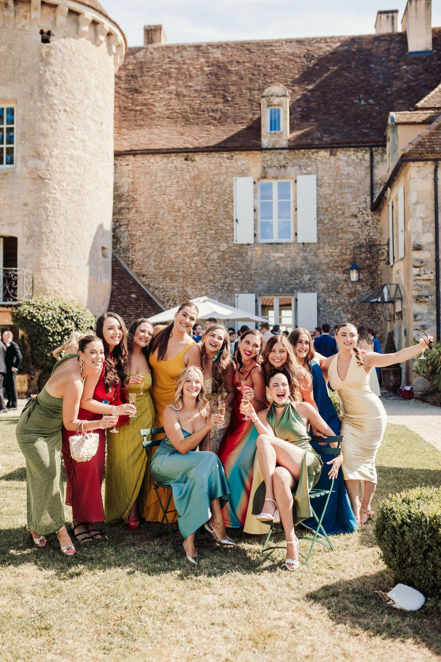 château de cazenac wedding venue in the heart of the Dordogne Valley, south-west France, which was the back drop for this couples wedding