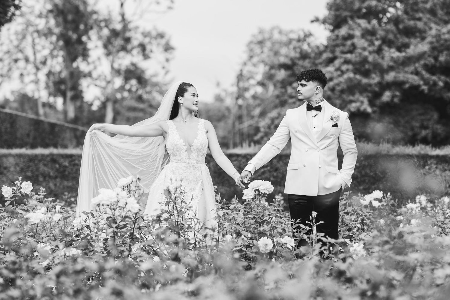 Port Lympne Wedding Photographer capturing romantic moments amidst the stunning wildlife and scenic beauty of Port Lympne Wild Animal Park