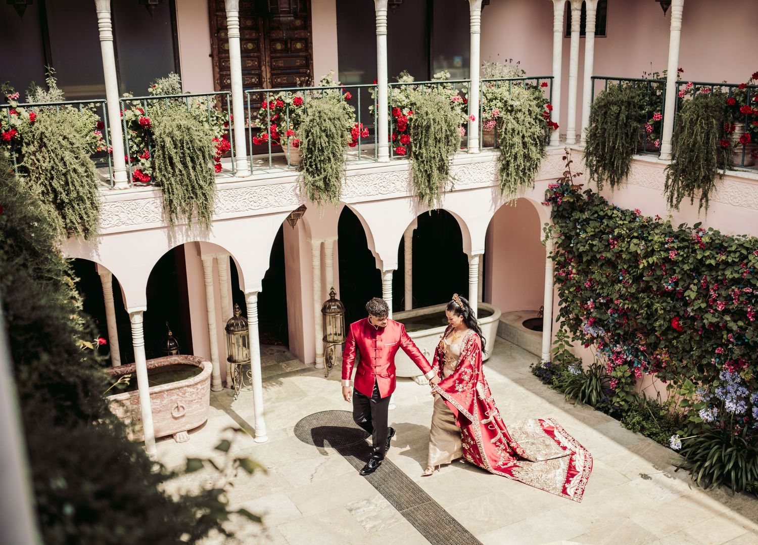 Port Lympne Wedding Photographer capturing romantic moments amidst the stunning wildlife and scenic beauty of Port Lympne Wild Animal Park