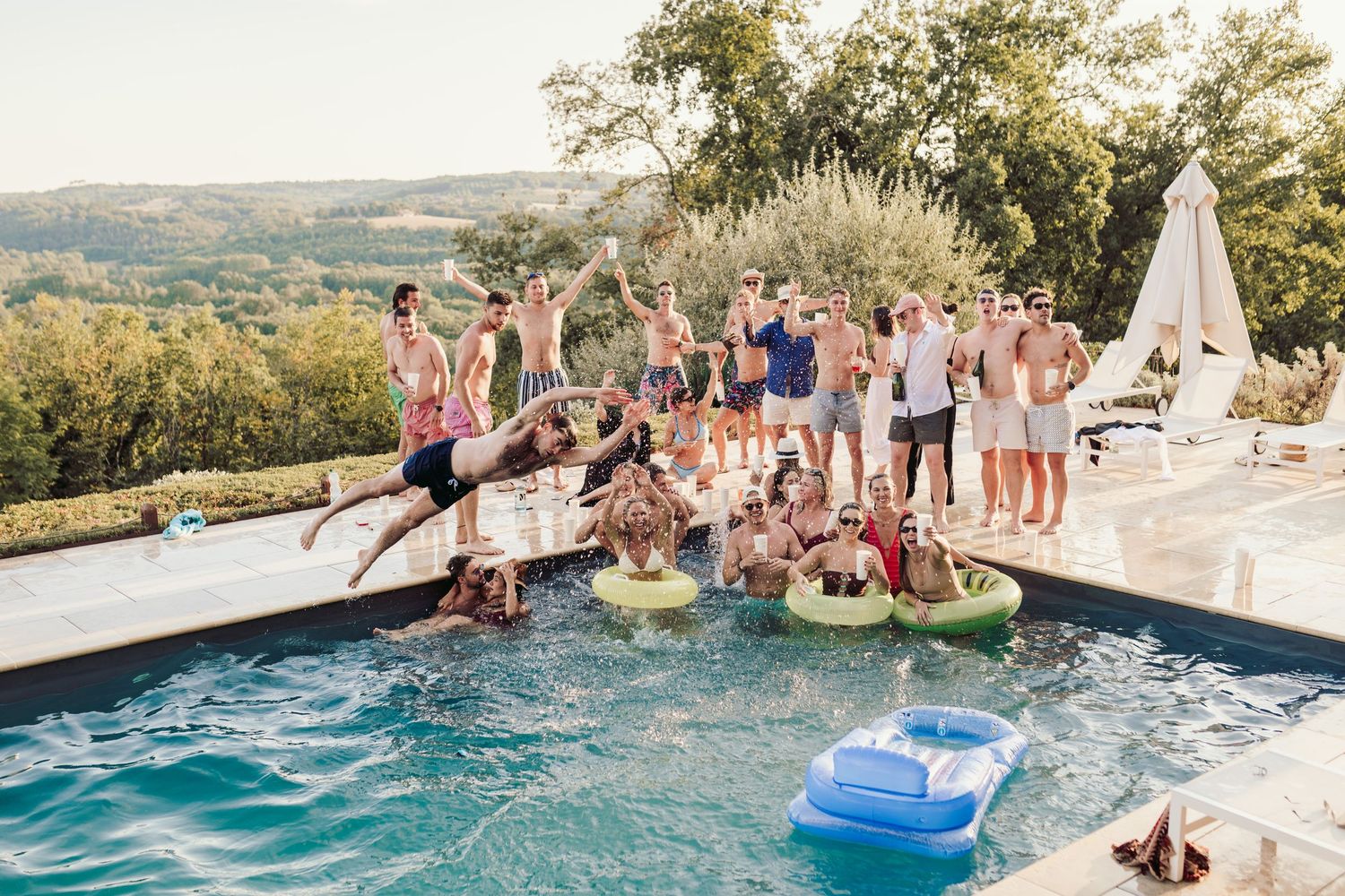 château de cazenac wedding venue in the heart of the Dordogne Valley, south-west France, which was the back drop for this couples wedding