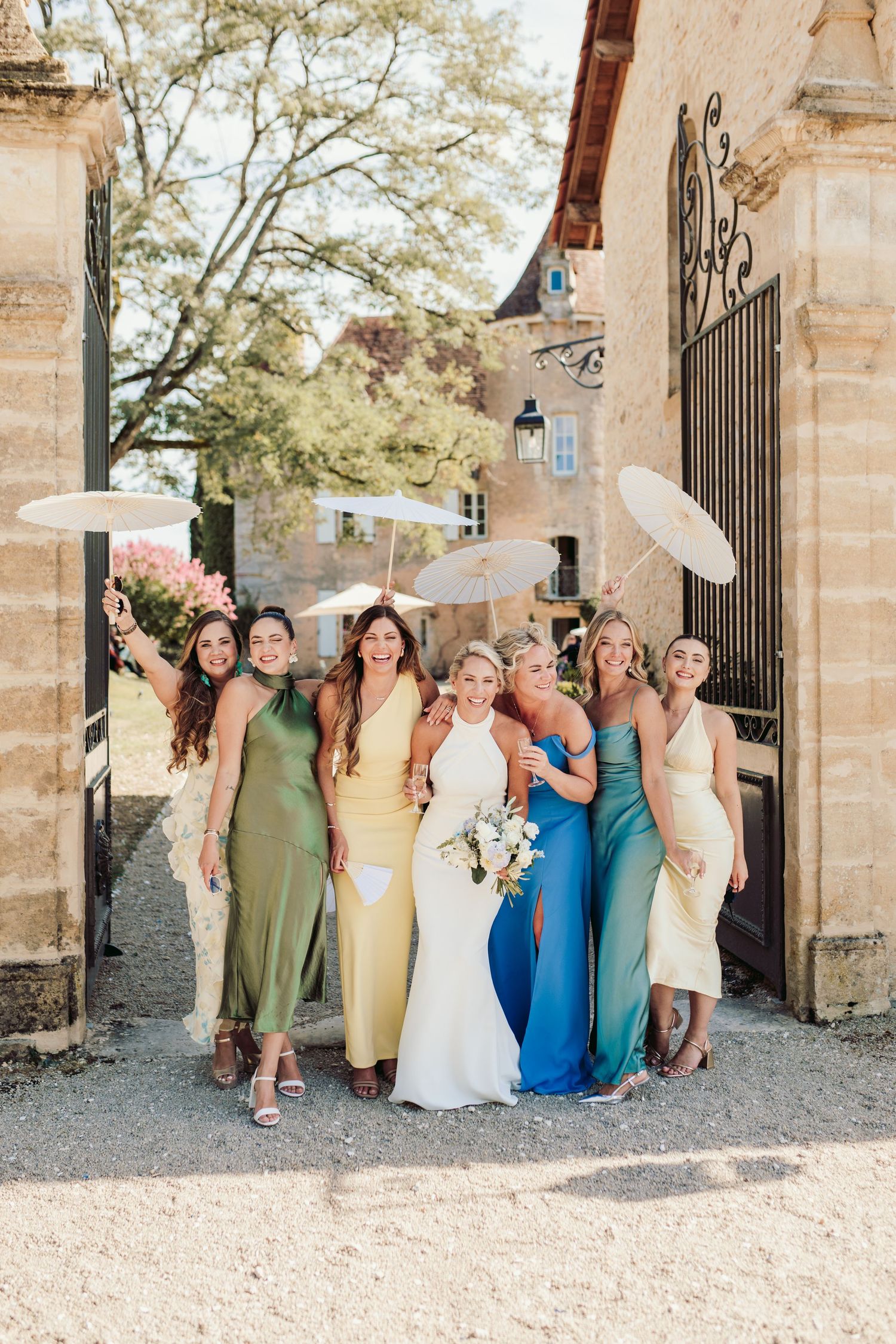 château de cazenac wedding venue in the heart of the Dordogne Valley, south-west France, which was the back drop for this couples wedding