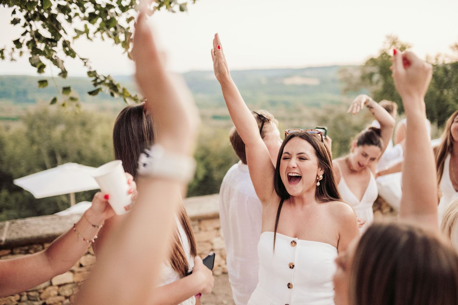 château de cazenac wedding venue in the heart of the Dordogne Valley, south-west France, which was the back drop for this couples wedding