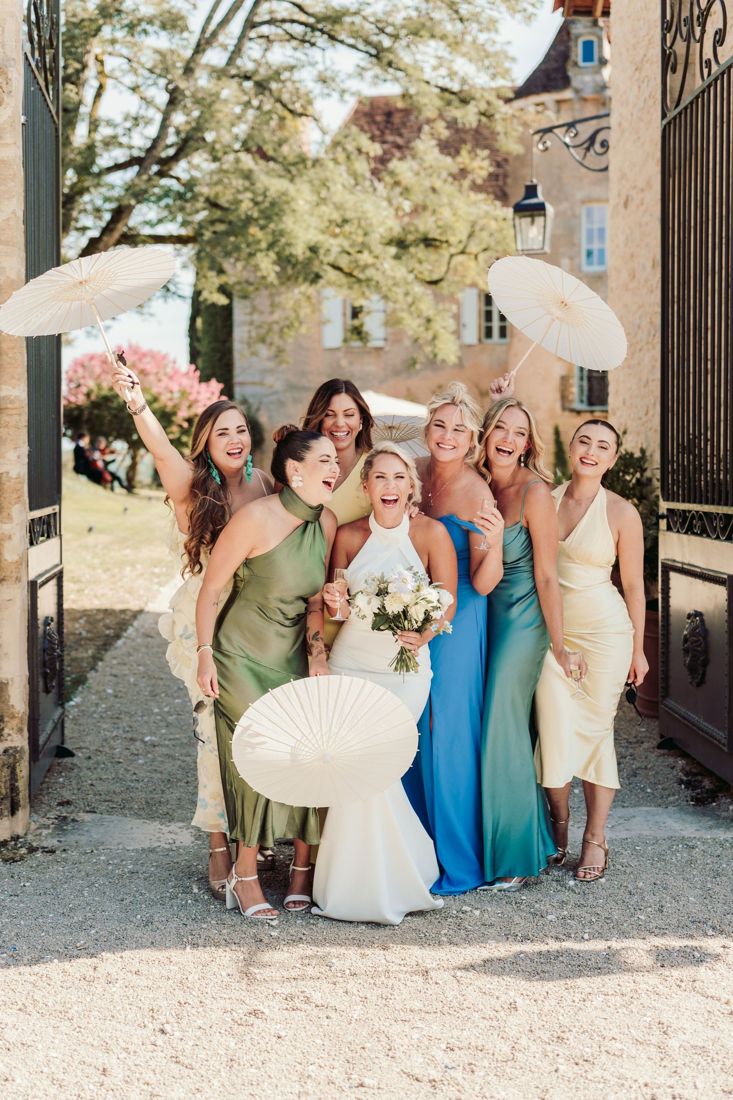 château de cazenac wedding venue in the heart of the Dordogne Valley, south-west France, which was the back drop for this couples wedding