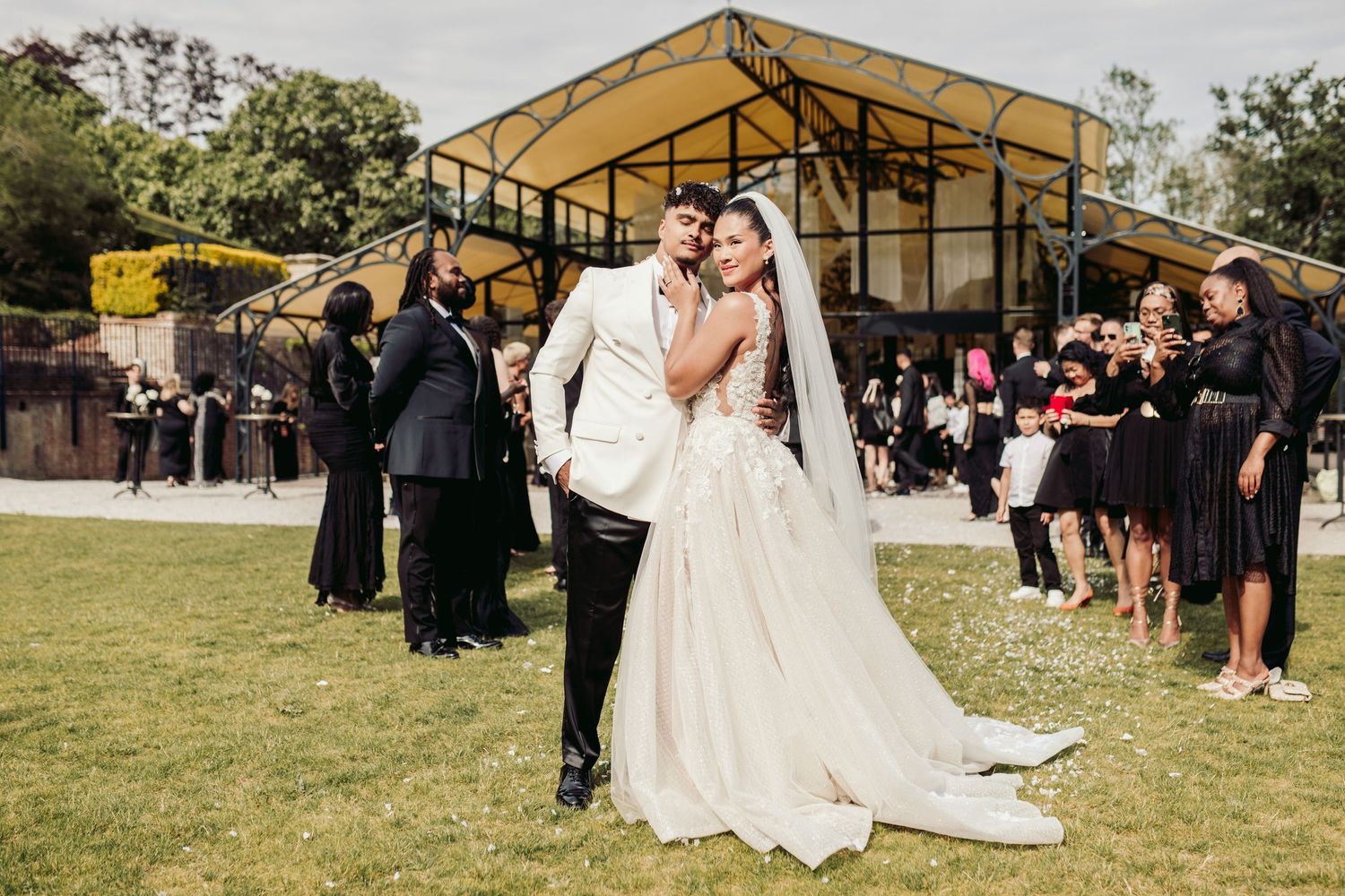 Port Lympne Wedding Photographer capturing romantic moments amidst the stunning wildlife and scenic beauty of Port Lympne Wild Animal Park