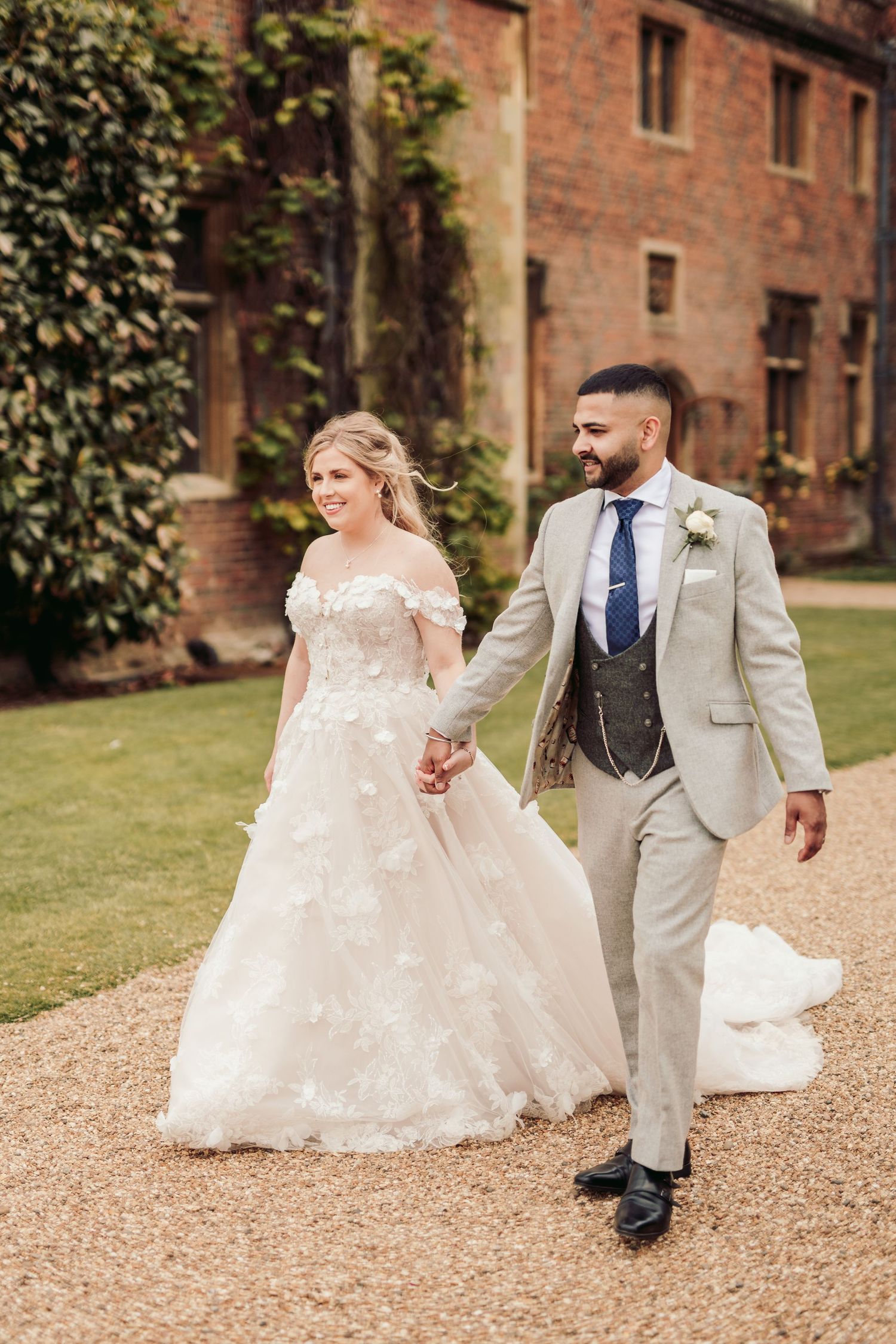 Luxury wedding reception at North Mymms Park with grand interiors and opulent decor