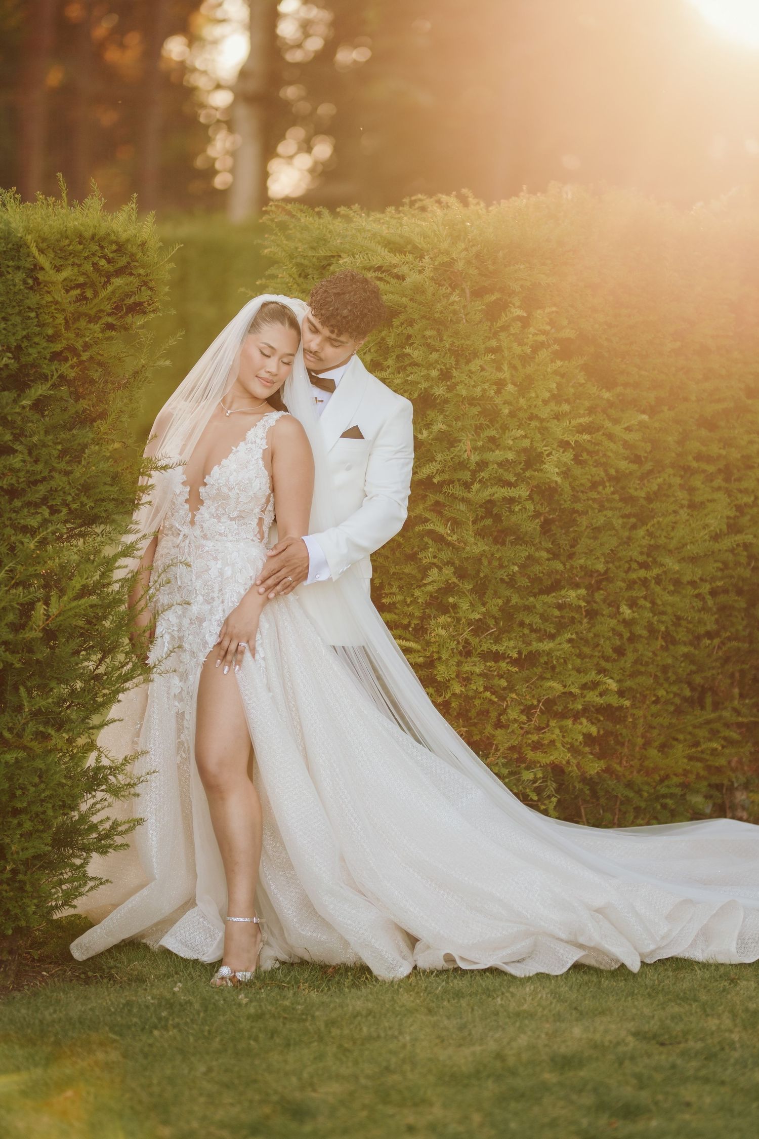 Port Lympne Wedding Photographer capturing romantic moments amidst the stunning wildlife and scenic beauty of Port Lympne Wild Animal Park