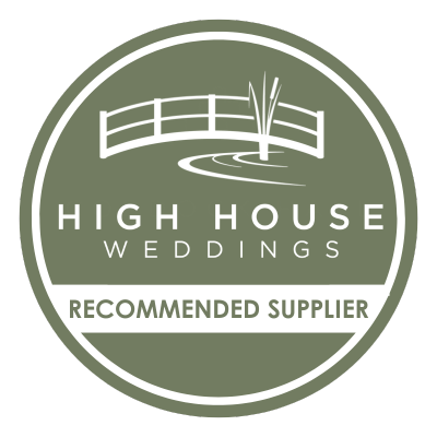 High House Weddings recommended supplier logo in elegant sage green circular design.