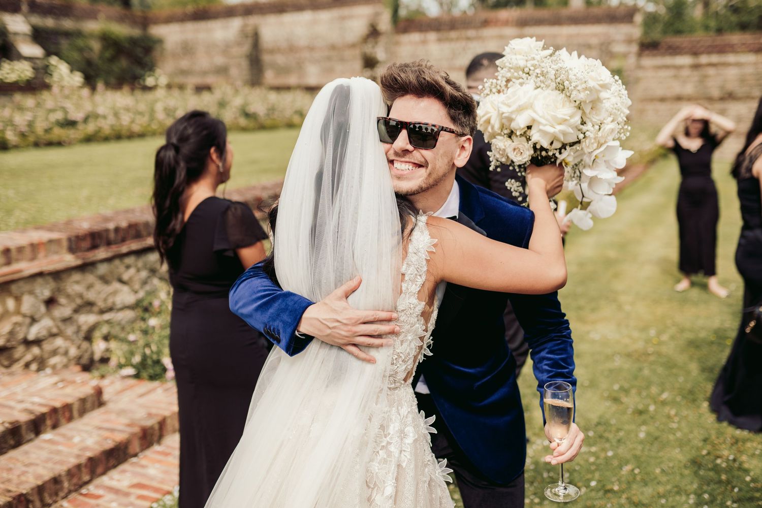 Port Lympne Wedding Photographer capturing romantic moments amidst the stunning wildlife and scenic beauty of Port Lympne Wild Animal Park