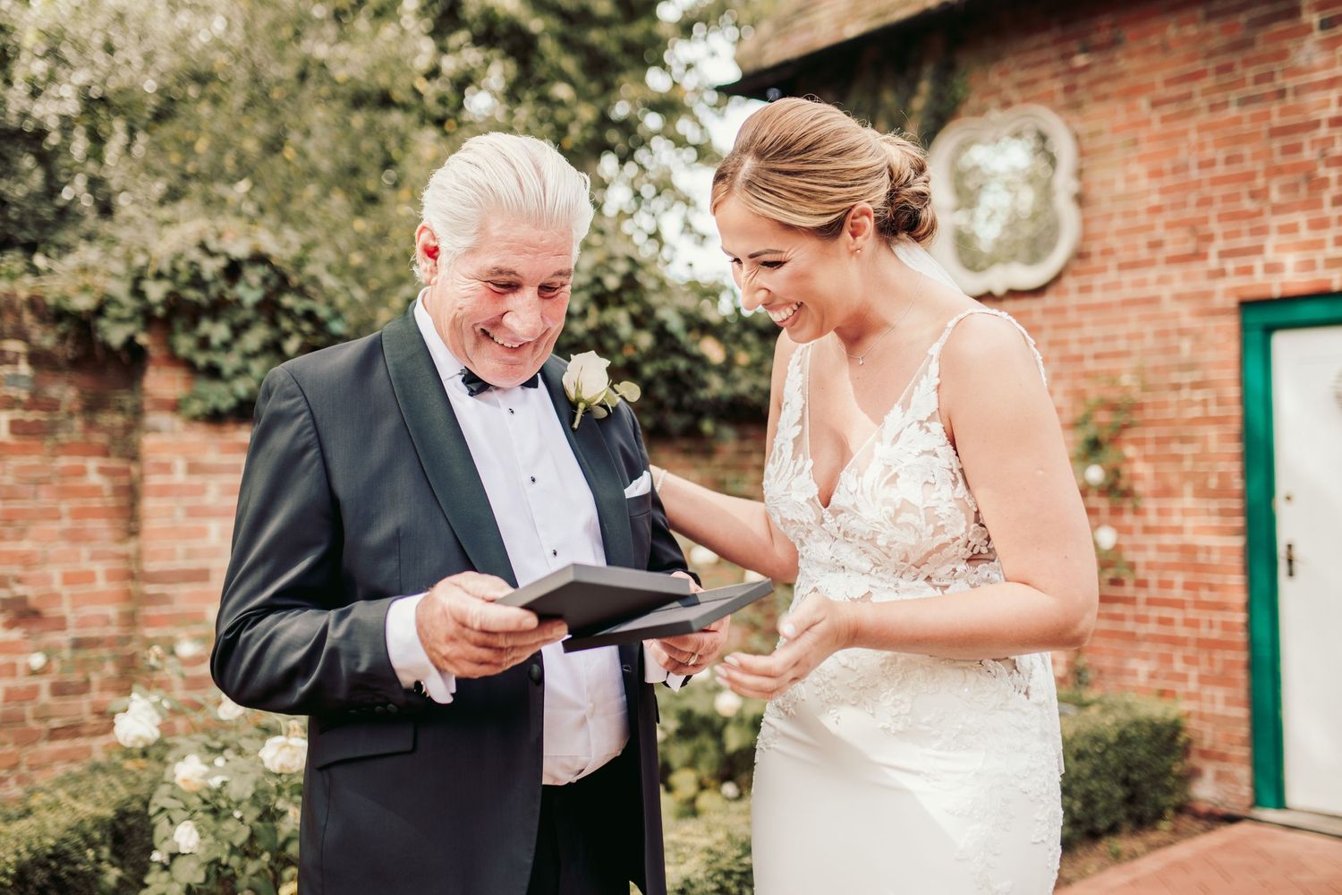 Beautiful wedding at Gaynes Park, Essex, featuring rustic barns, stunning gardens, and romantic outdoor photography in a picturesque setting