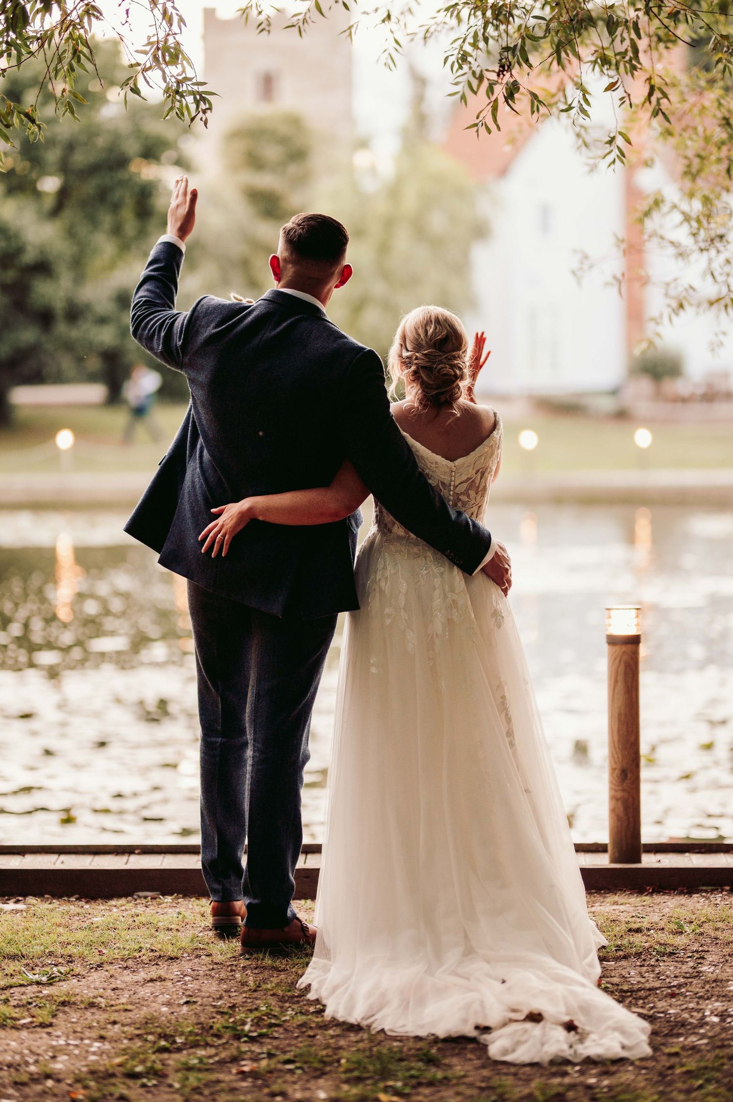 Outdoor wedding ceremony at East Mersea Hall photographer, Wedding venue Mersea Island