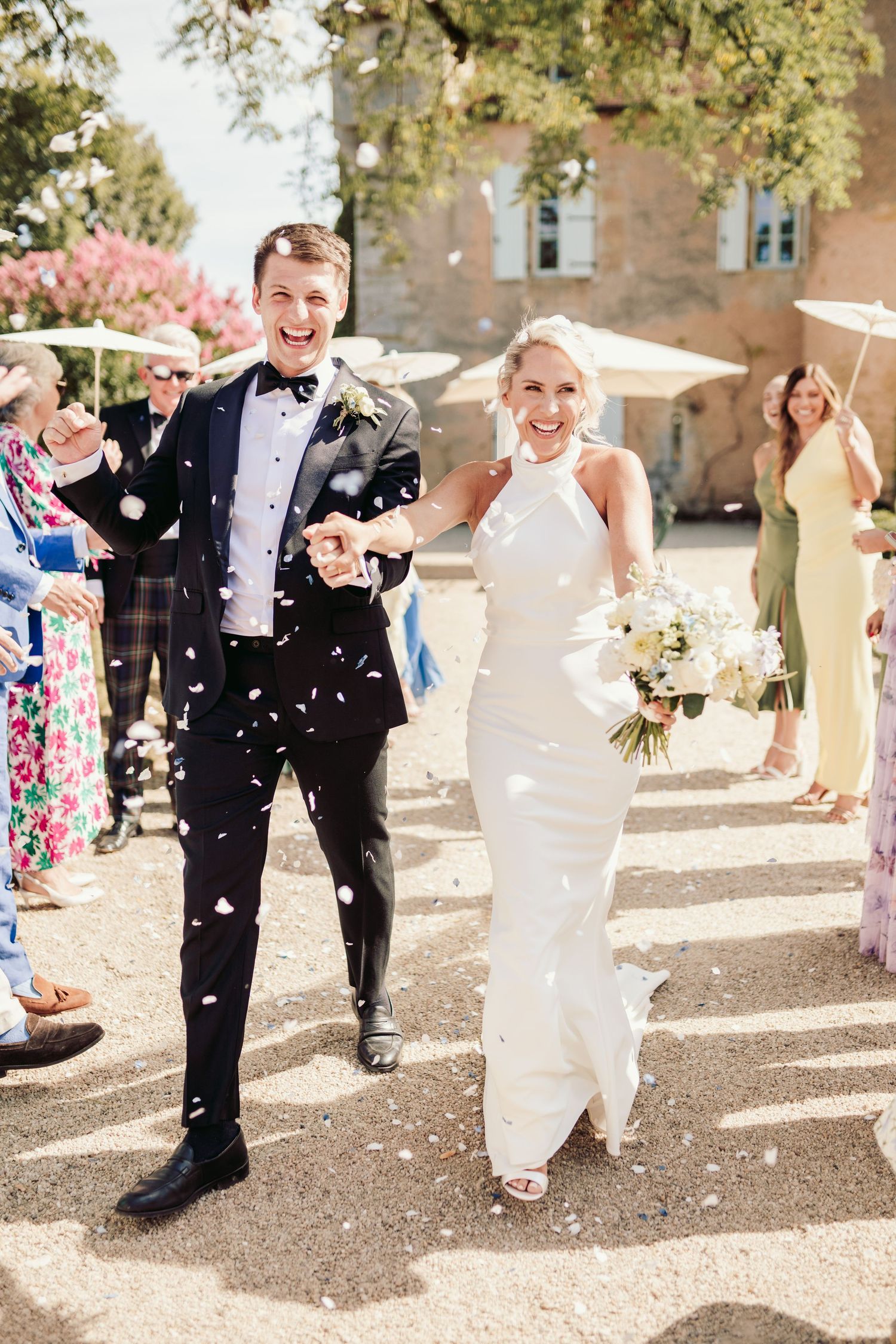 château de cazenac wedding venue in the heart of the Dordogne Valley, south-west France, which was the back drop for this couples wedding