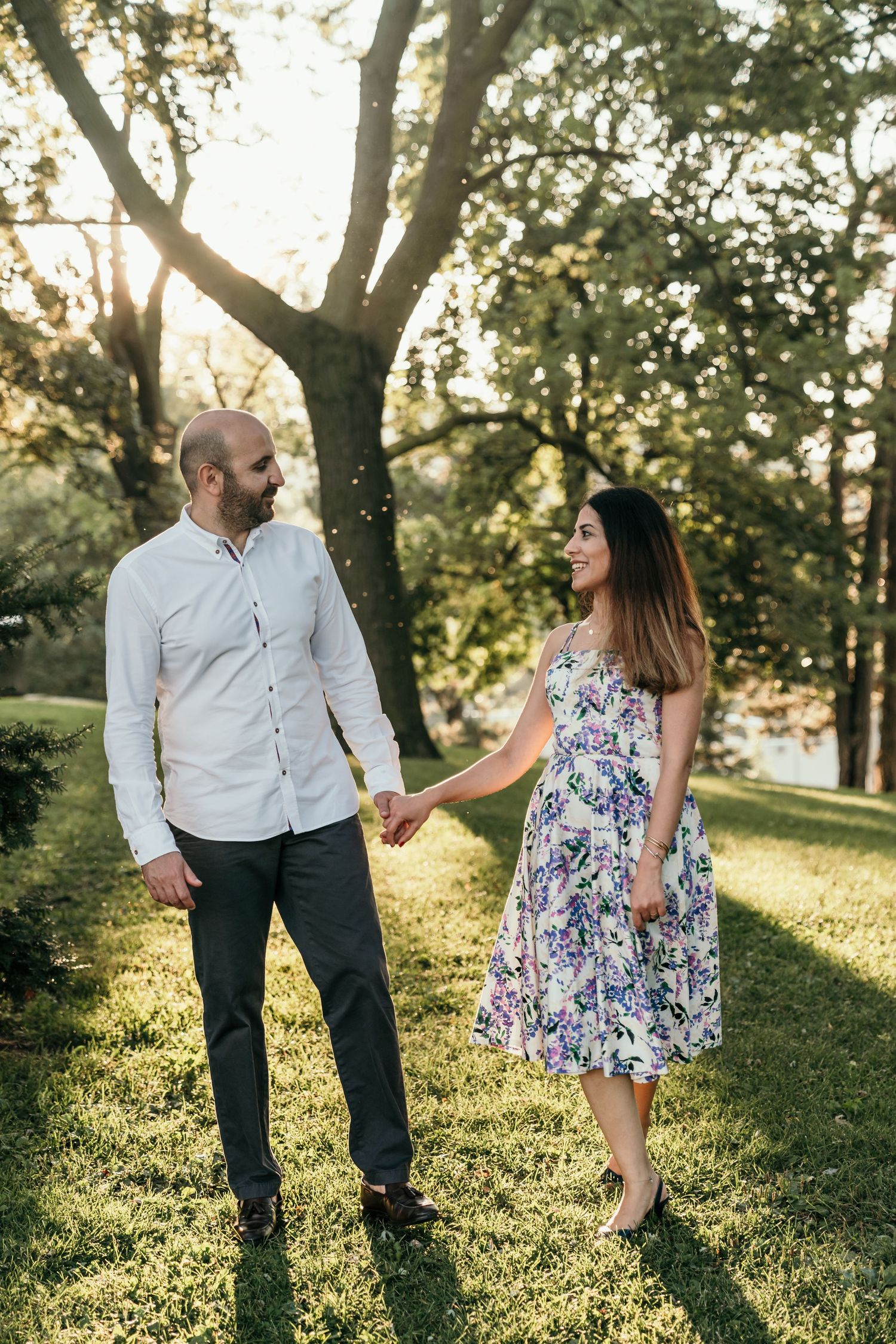 Couple session at golden hour in Toronto Ontario