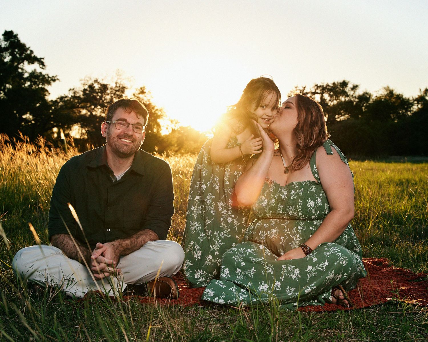 Family sunset portraits Brushy Creek