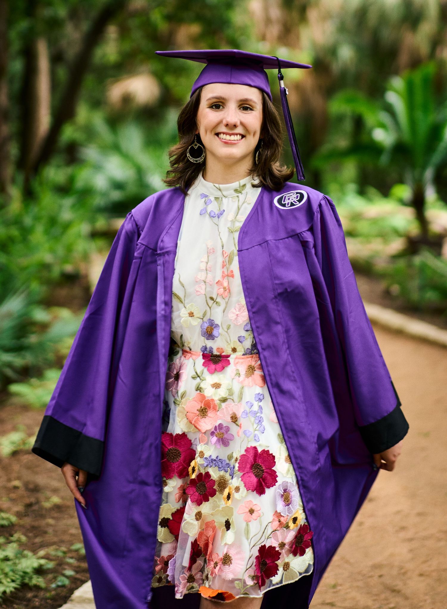 Senior girl Zilker botanical garden