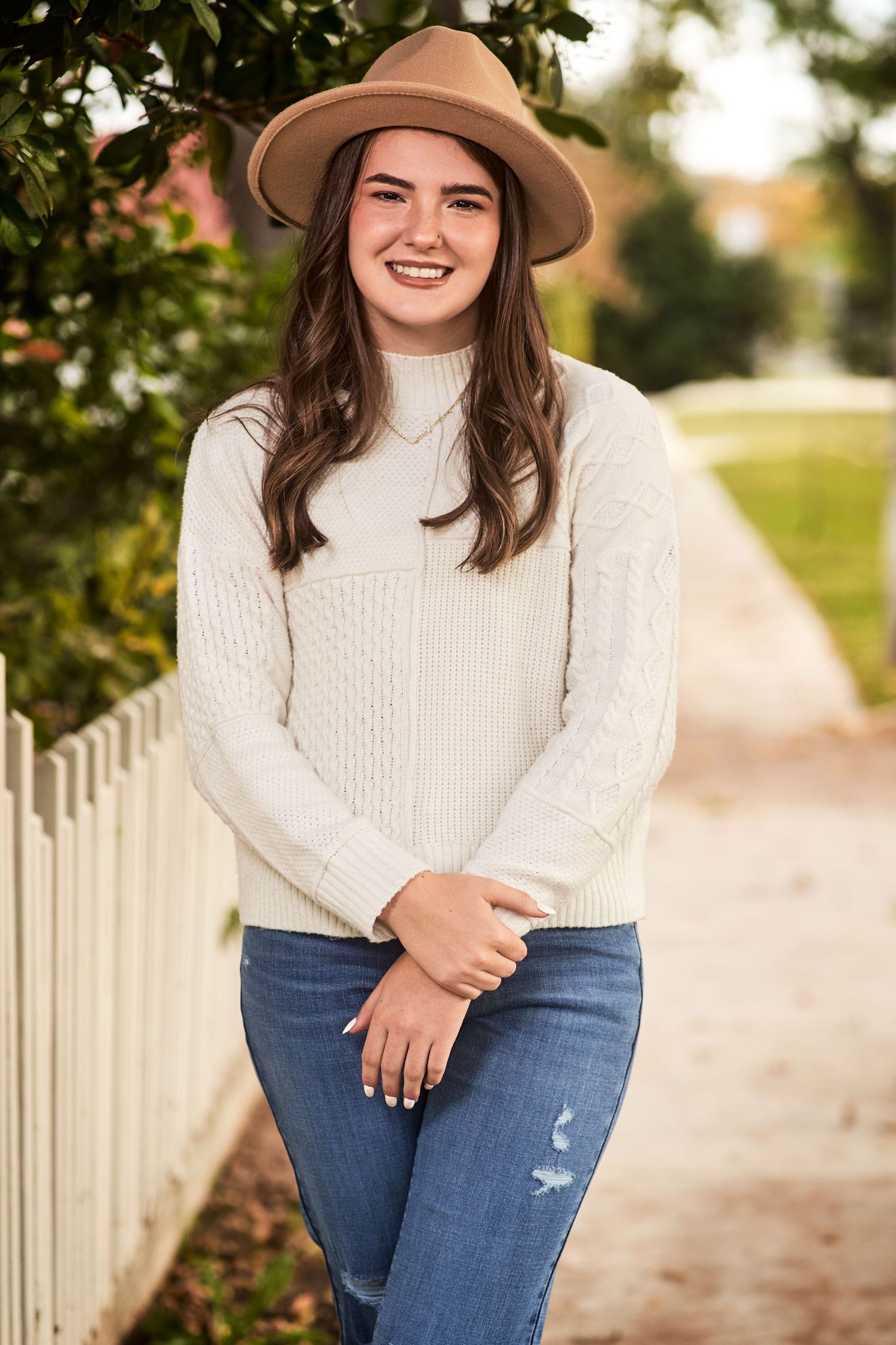 Downtown Round Rock Senior Session Woodbine