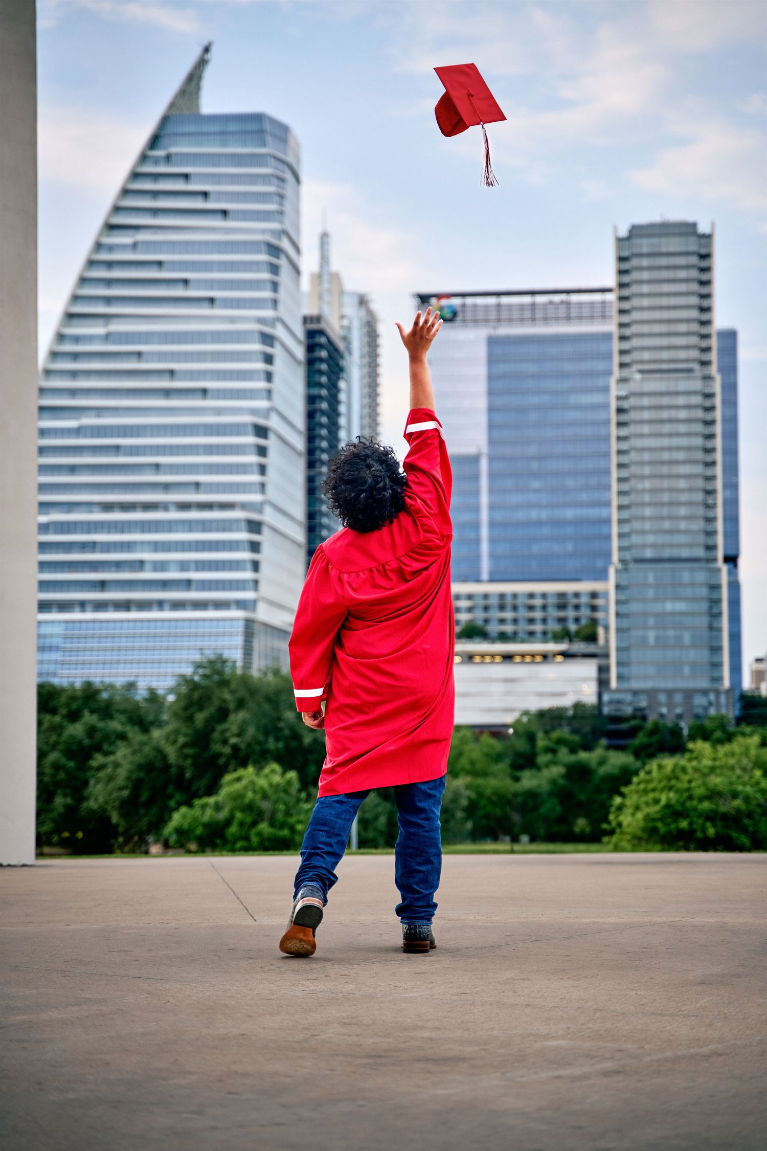 Senior boy Downtown Austin