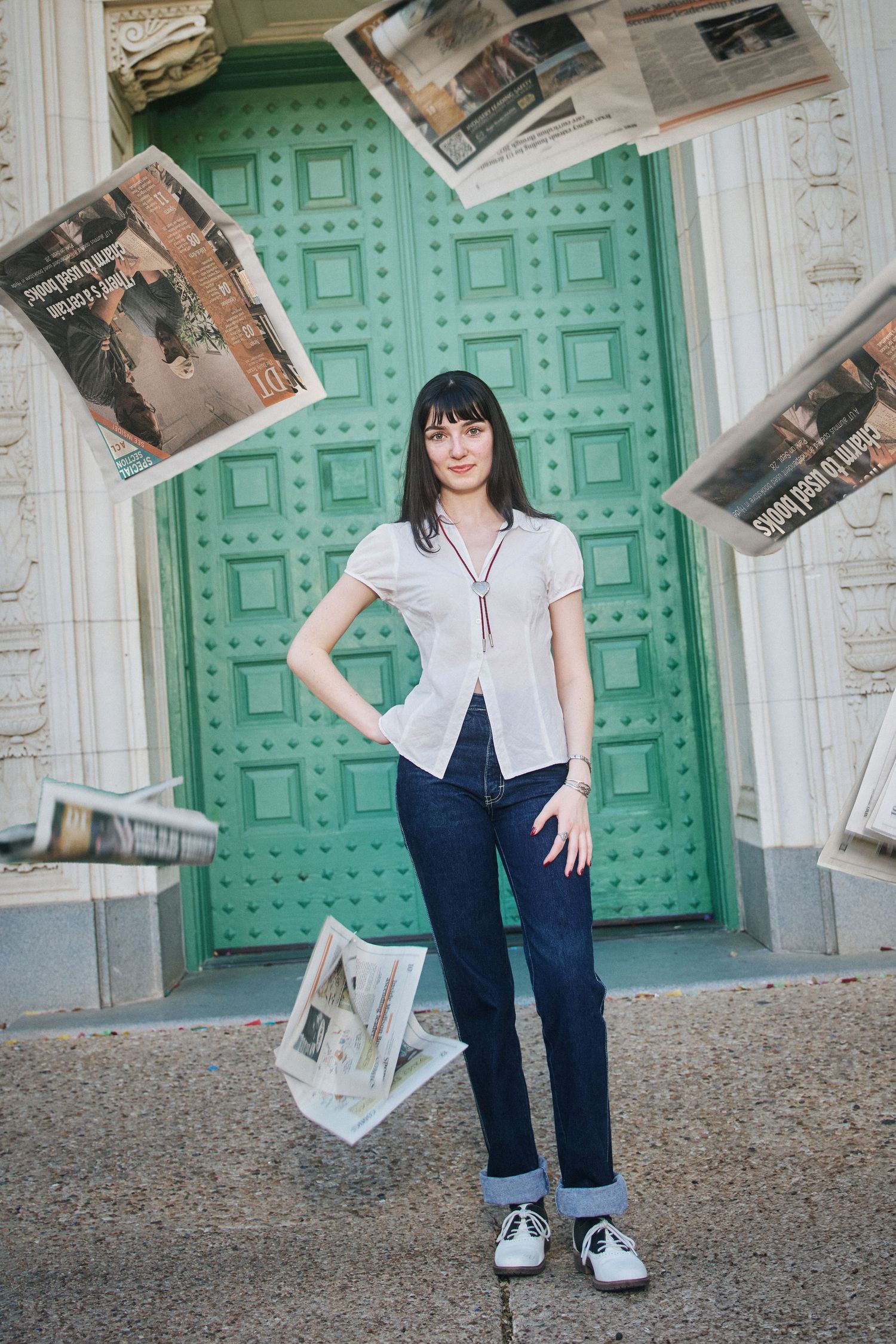 UT Grad creative portrait