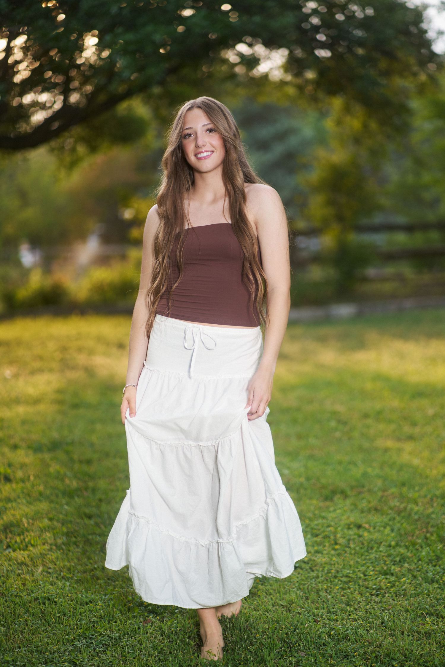 Senior girl in beautiful light