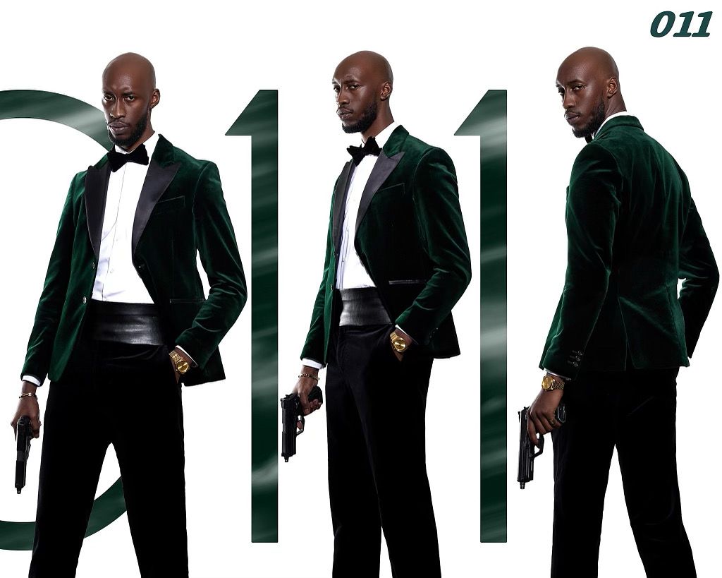 Multiple poses of person in suit against white background.  PZ STUDIO VISUALS  007 now 011 - A NEW DAWN