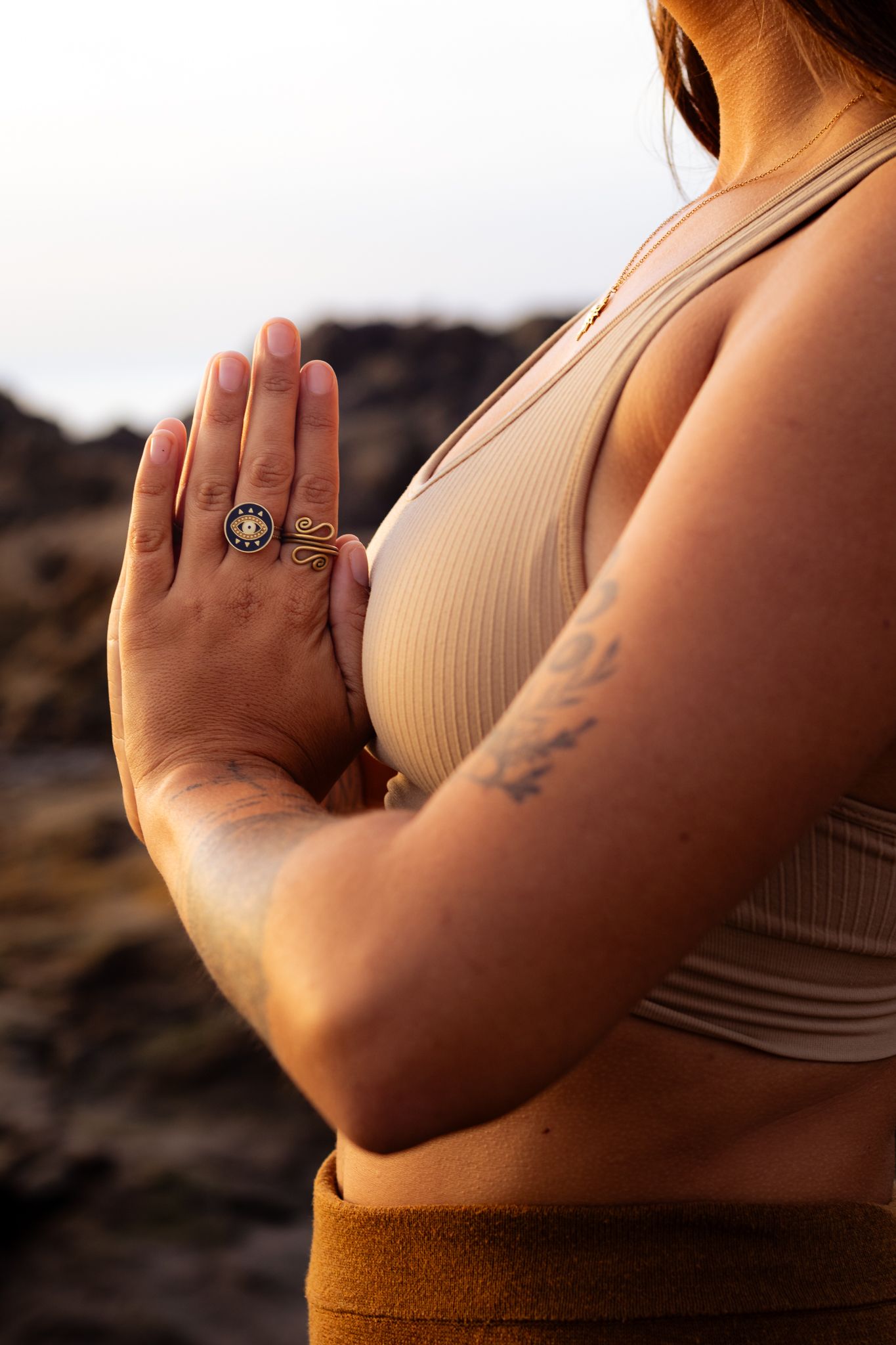 Yoga branding shoot in San Agustin, Gran Canaria by Dutch photographer Rosalie Michelle