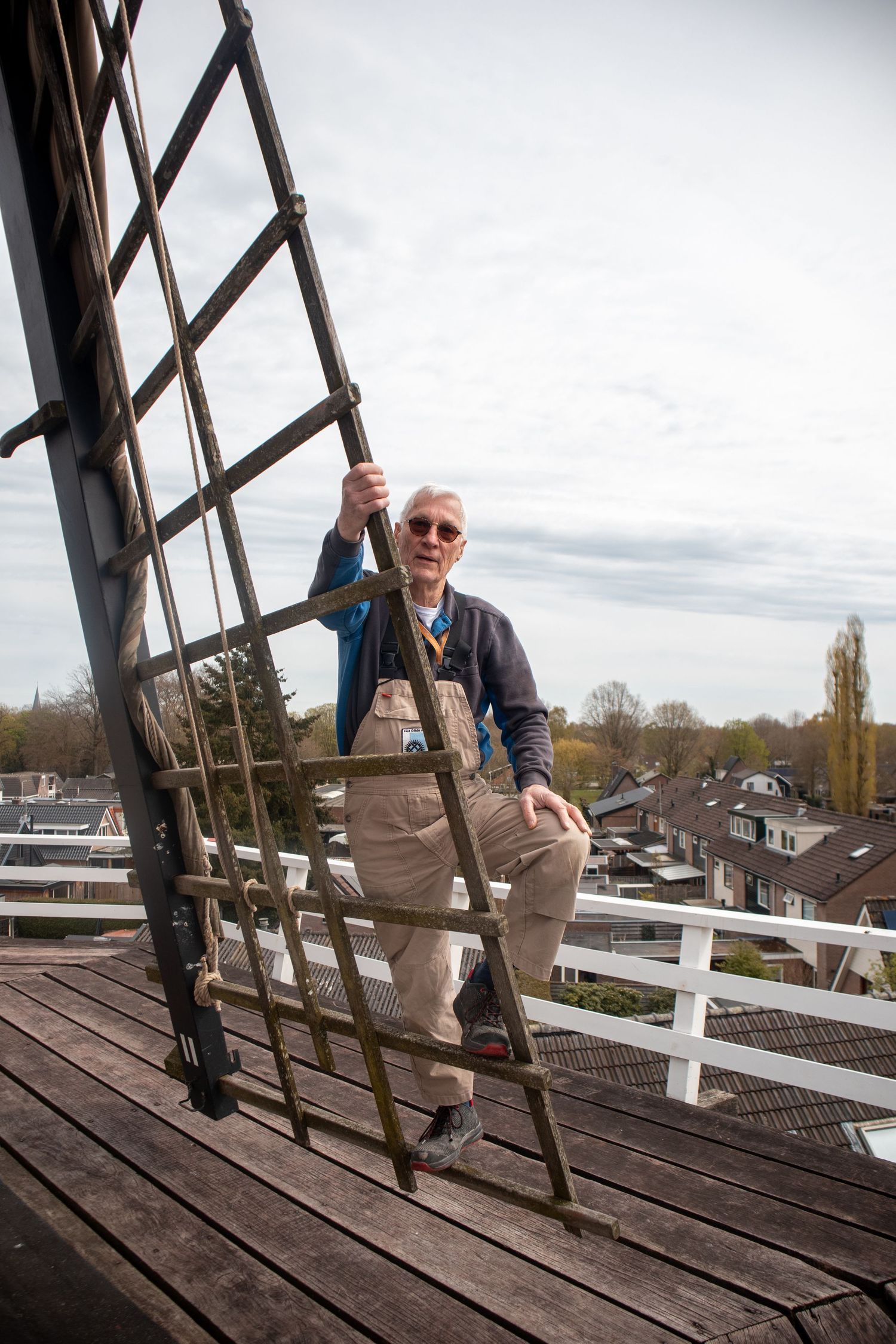 Ambachtelijk portret molenaar Hans Vaassen, door Rosalie Michelle