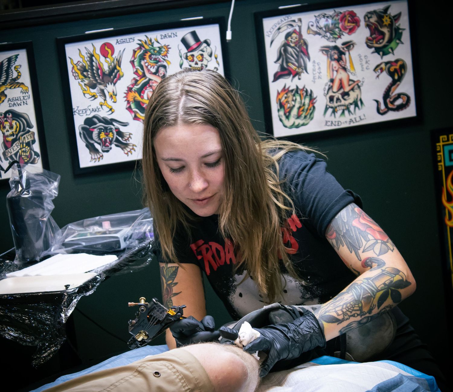 Jake's tattoo business photography