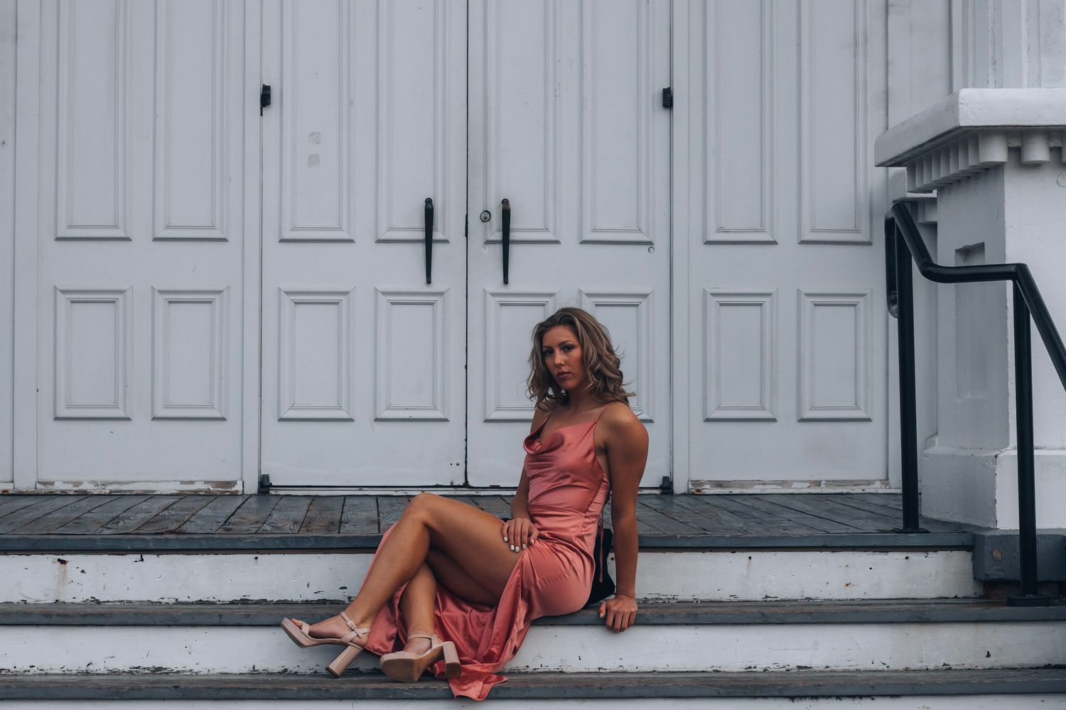 Southeast Michigan senior photographer capturing a high school senior portrait in Lapeer