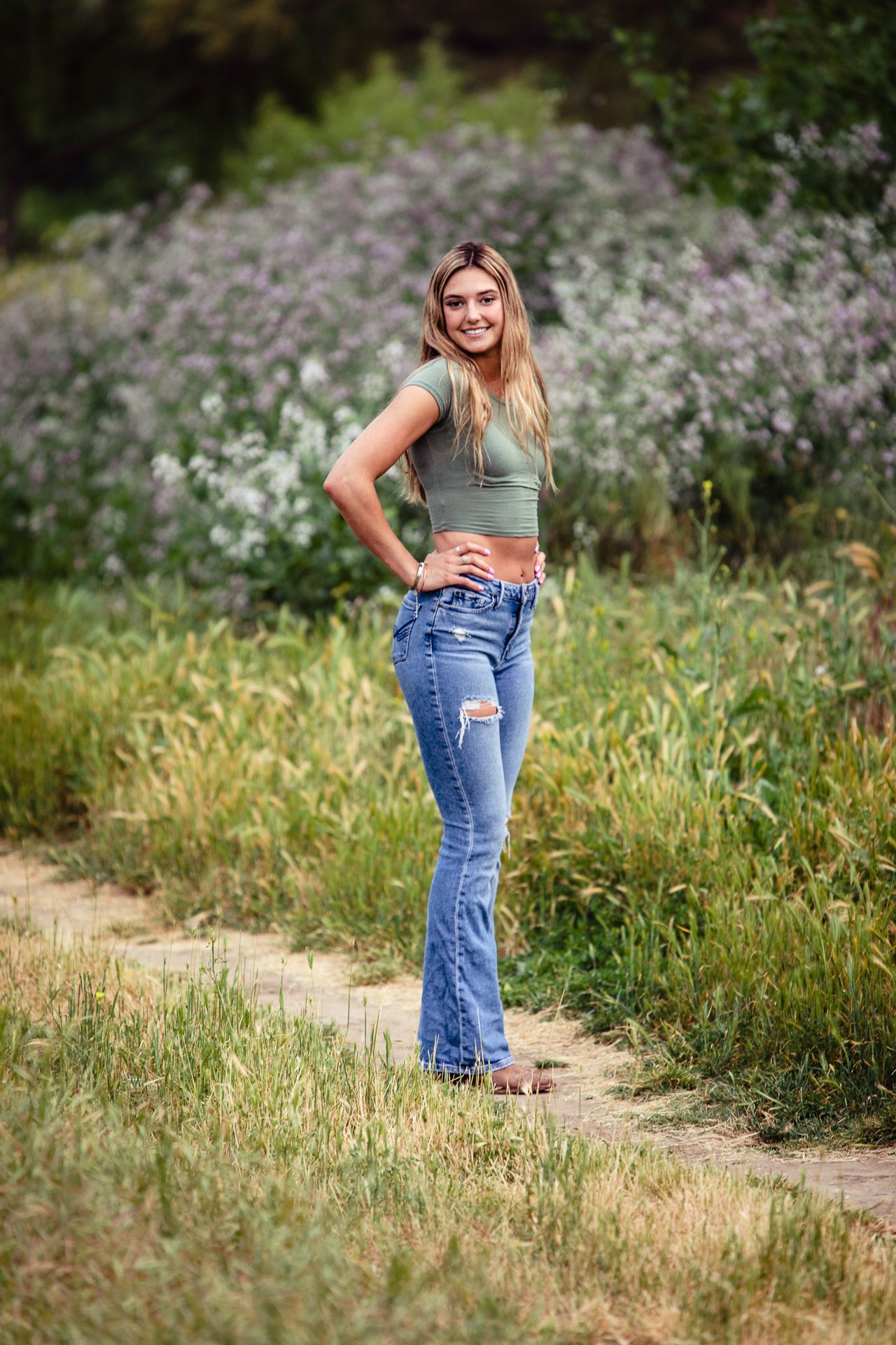 High school senior portrait session in Bonsall CA outdoor location photographed by North County San Diego photographer