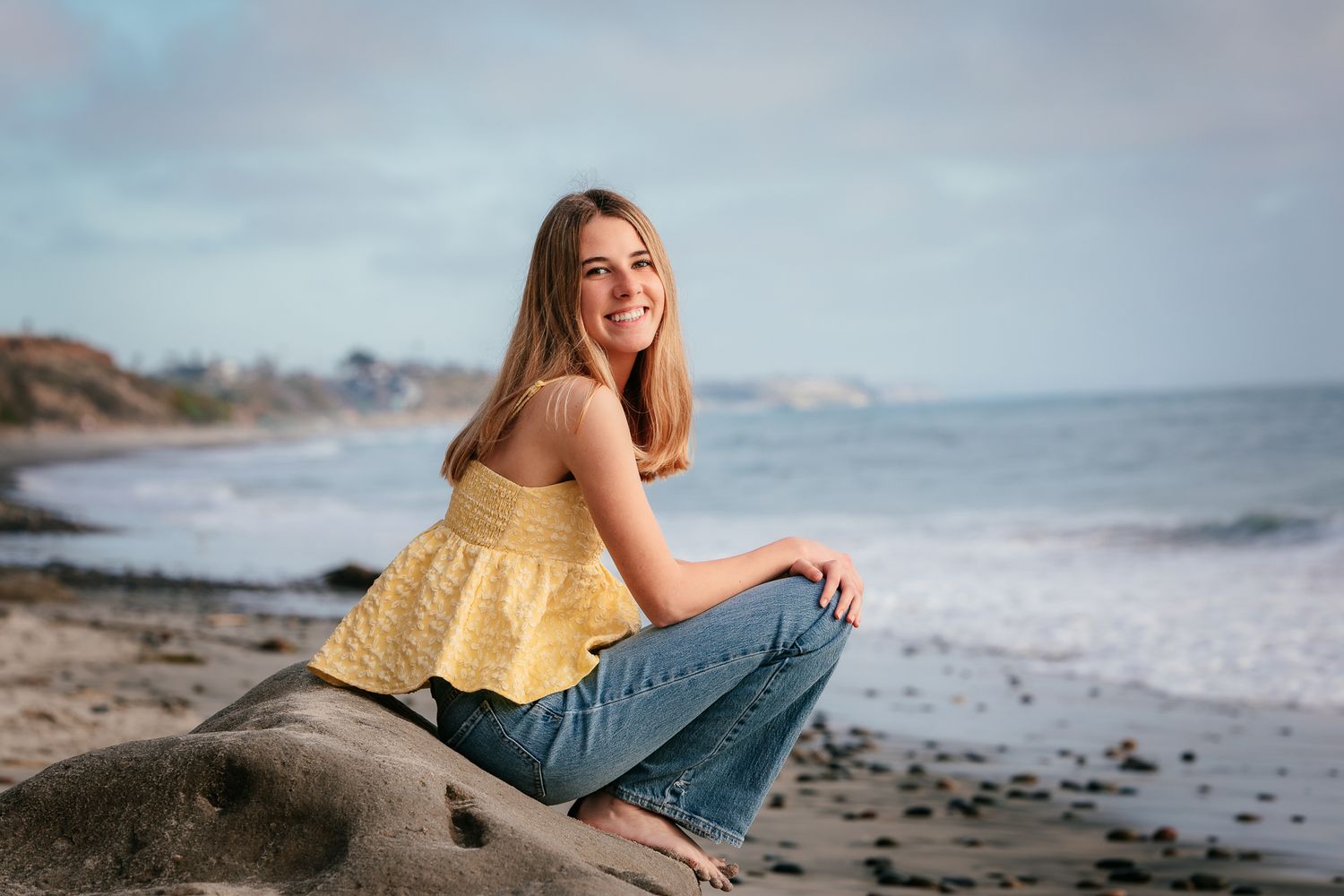 Outdoor senior portrait session in Oceaside CA captured by North County San Diego senior photographer