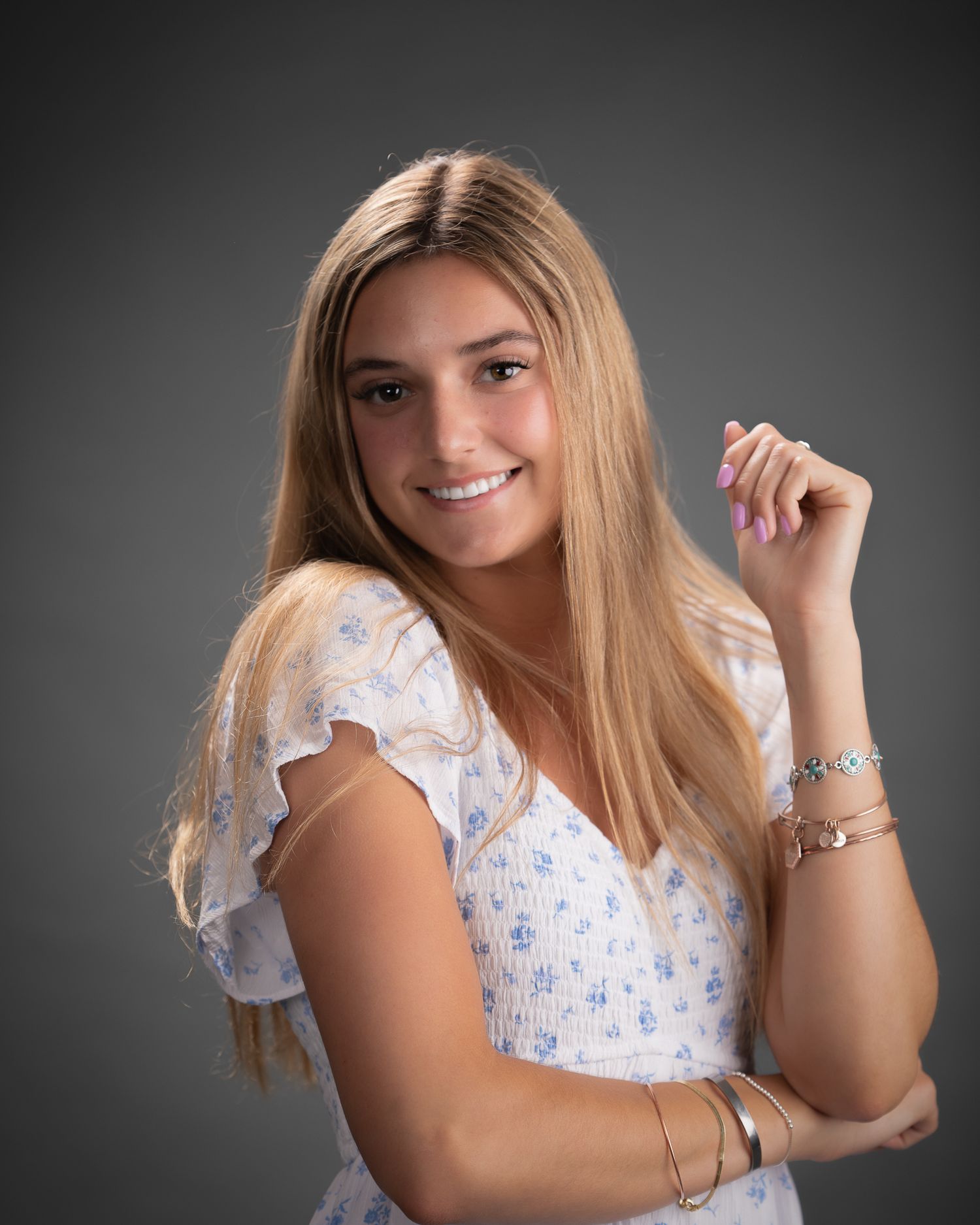 Studio senior portrait in Bonsall CA for graduating high school student in North County San Diego