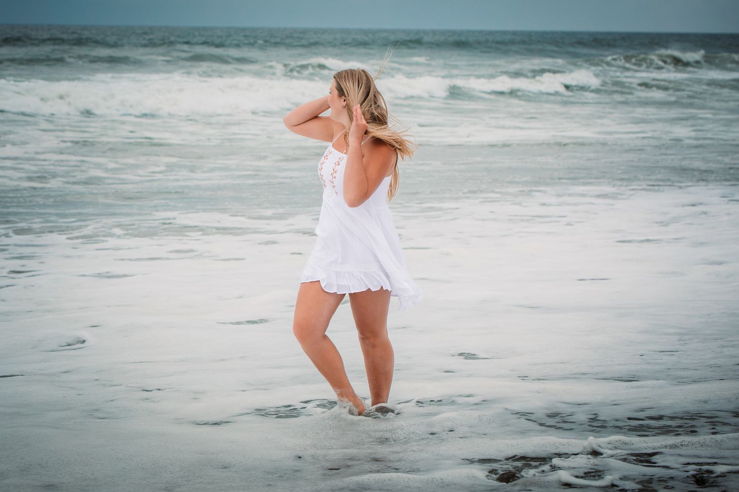 Beach senior photography session in Vista CA for high school graduation portraits