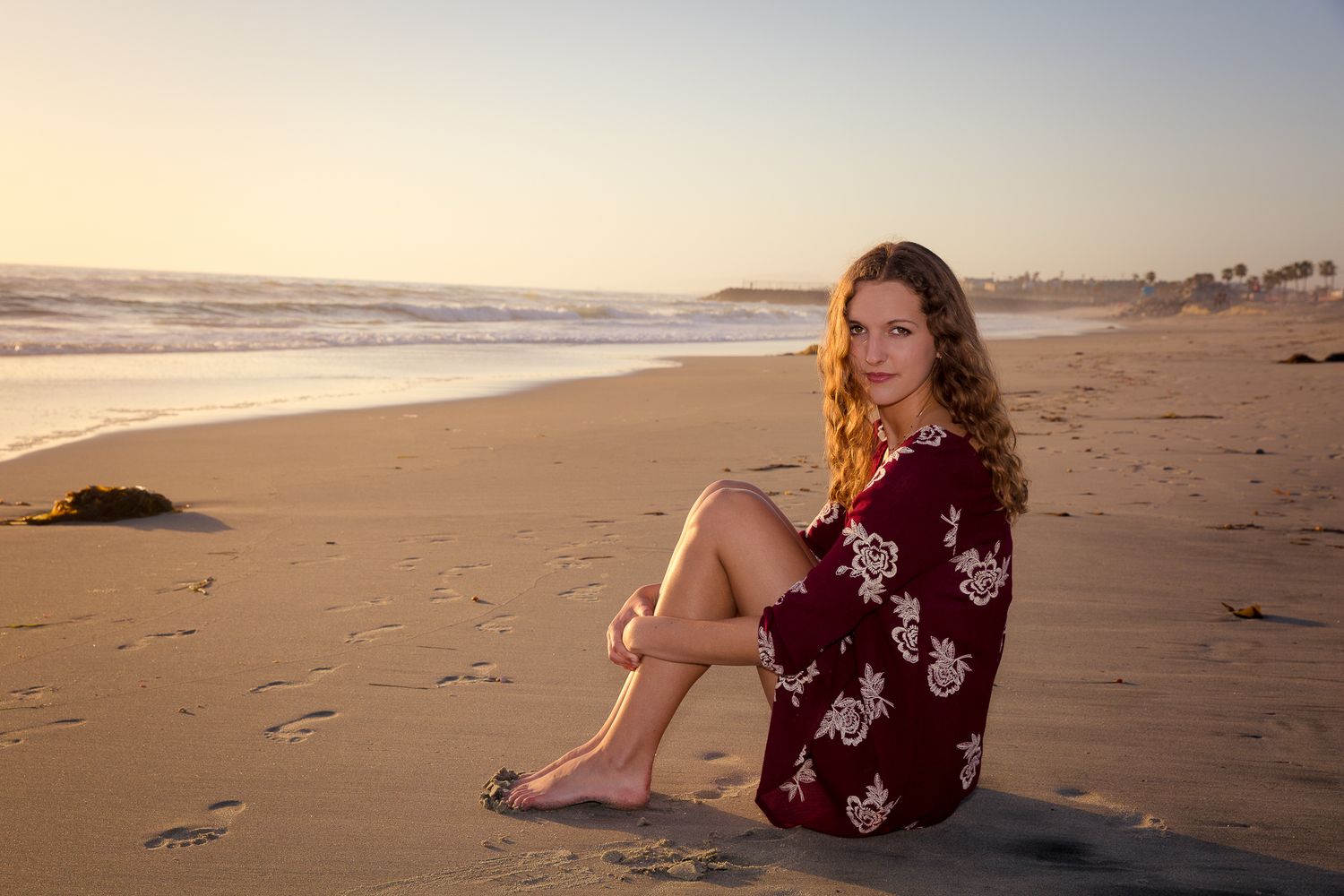 Beach senior photography session in Vista CA for high school graduation portraits