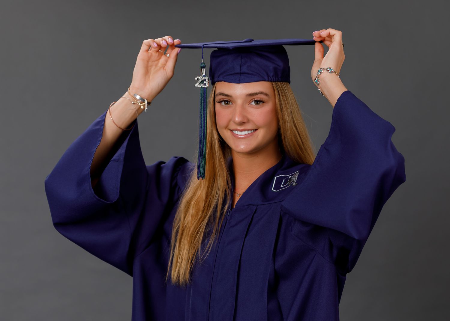 High school senior studio portrait in Bonsall CA graduation photography session