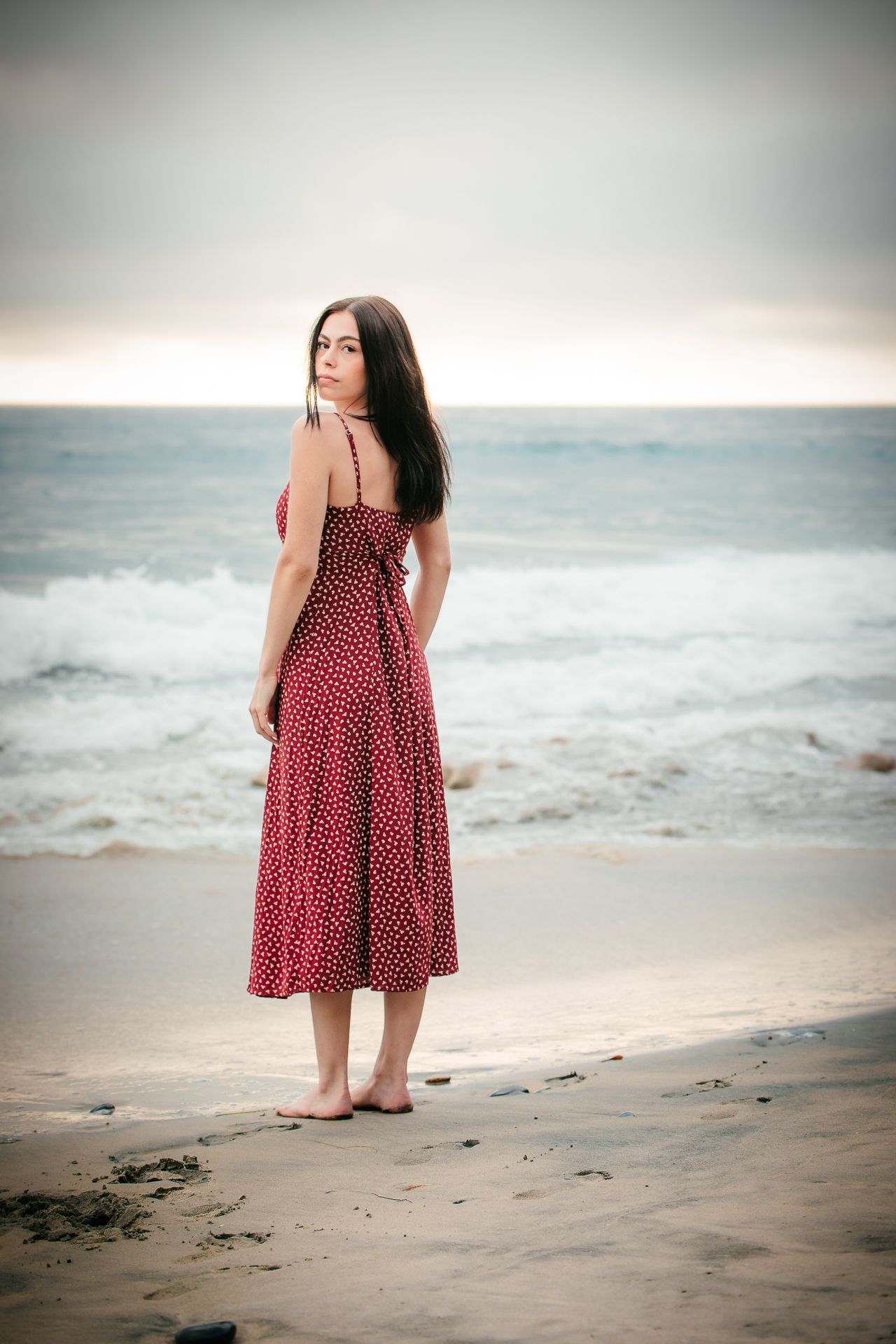 Beach senior photography session in Vista CA for high school graduation portraits