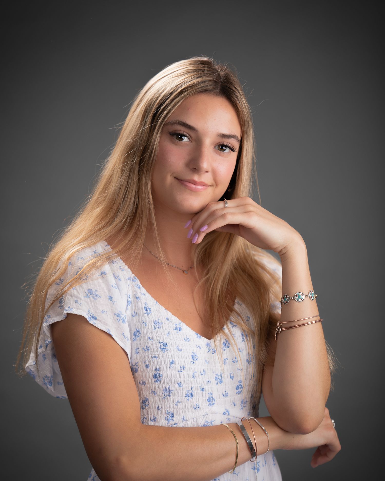 High school senior studio portrait in Bonsall CA graduation photography session