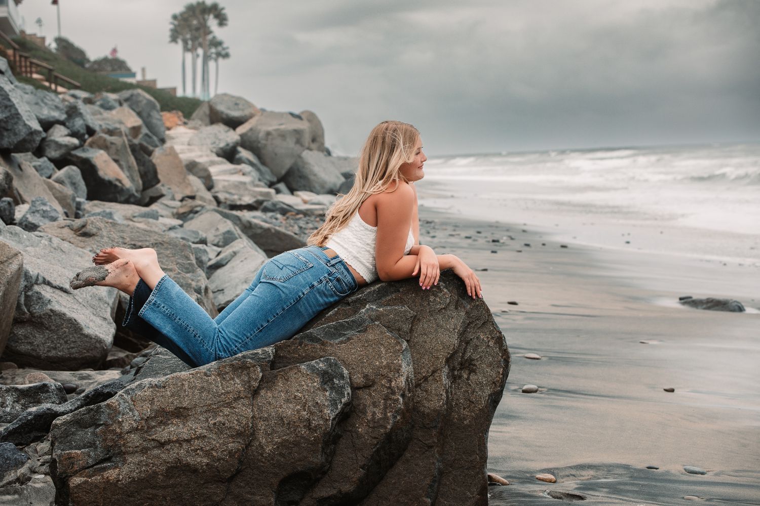 Outdoor senior portrait session in Oceanside CA captured by North County San Diego senior photographer