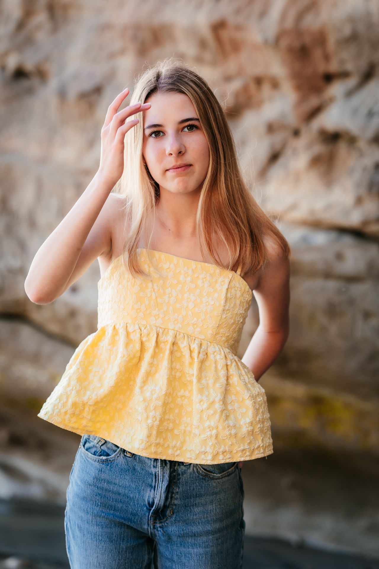 Beach senior photography session in Vista CA for high school graduation portraits