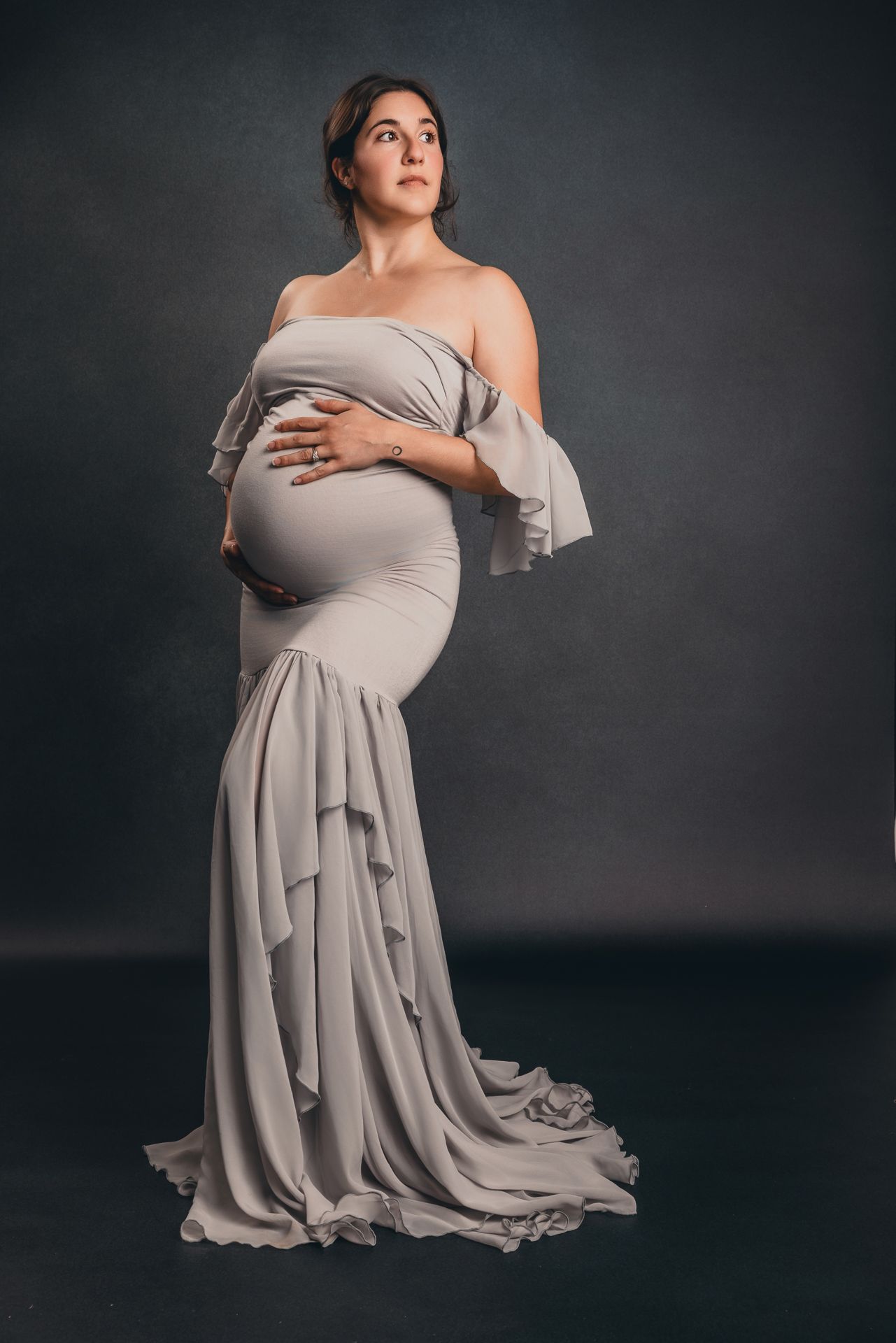 Boutique maternity photography session in Bonsall CA for pregnant mother by North County San Diego portrait photographer