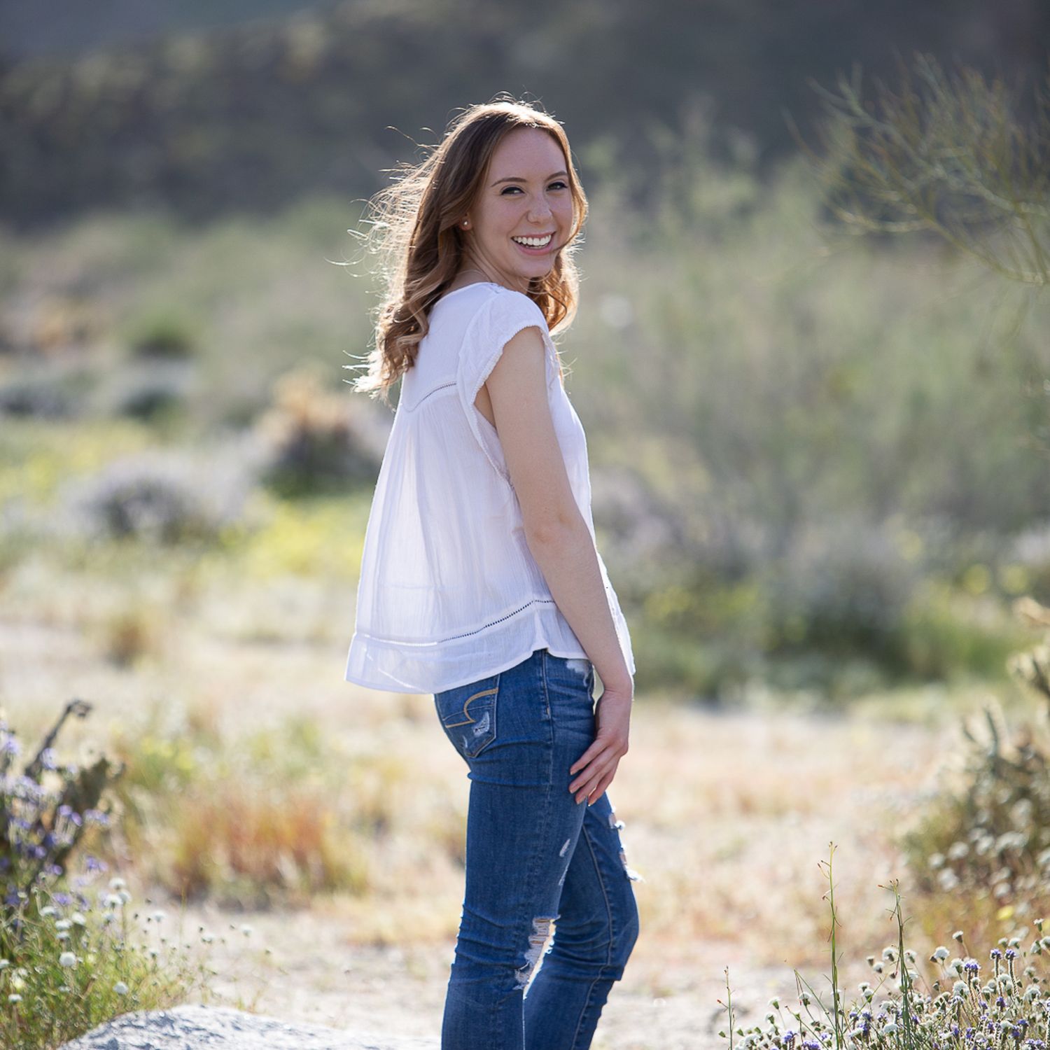 High school senior portrait session in Temecula CA outdoor location photographed by North County San Diego photographer