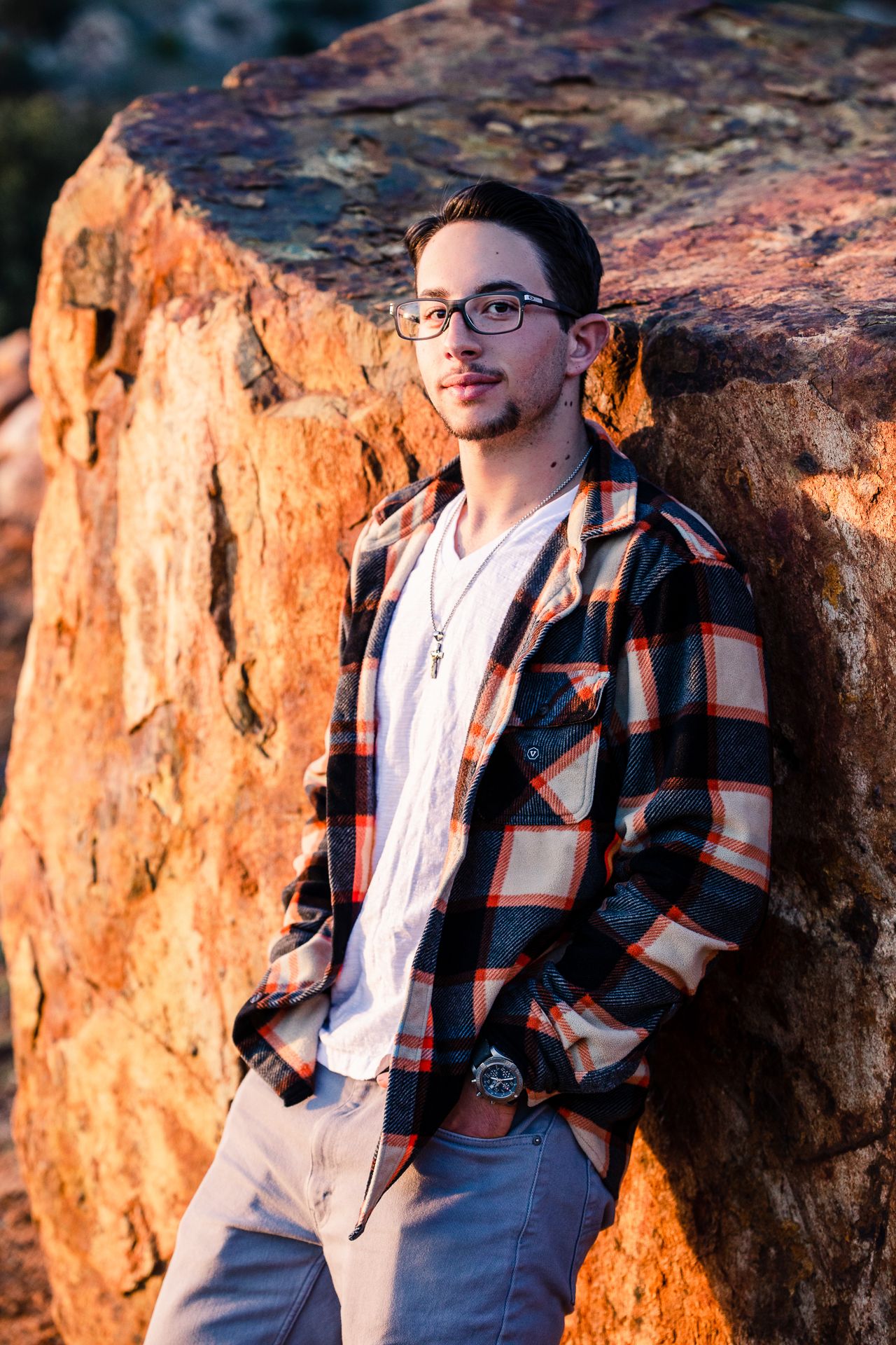 High school senior studio portrait in Bonsall CA graduation photography session
