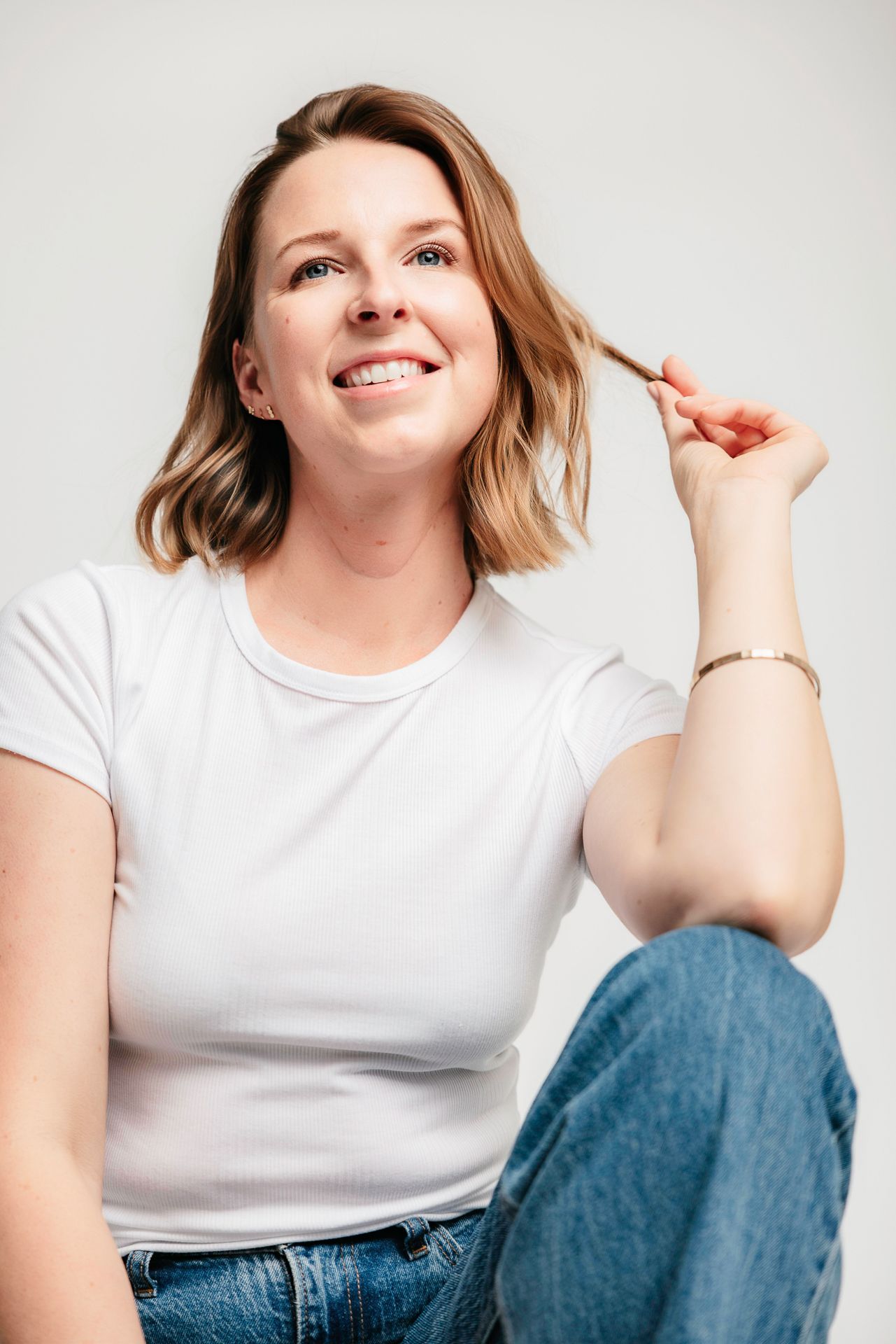Studio branding headshot in Vista CA for business owner