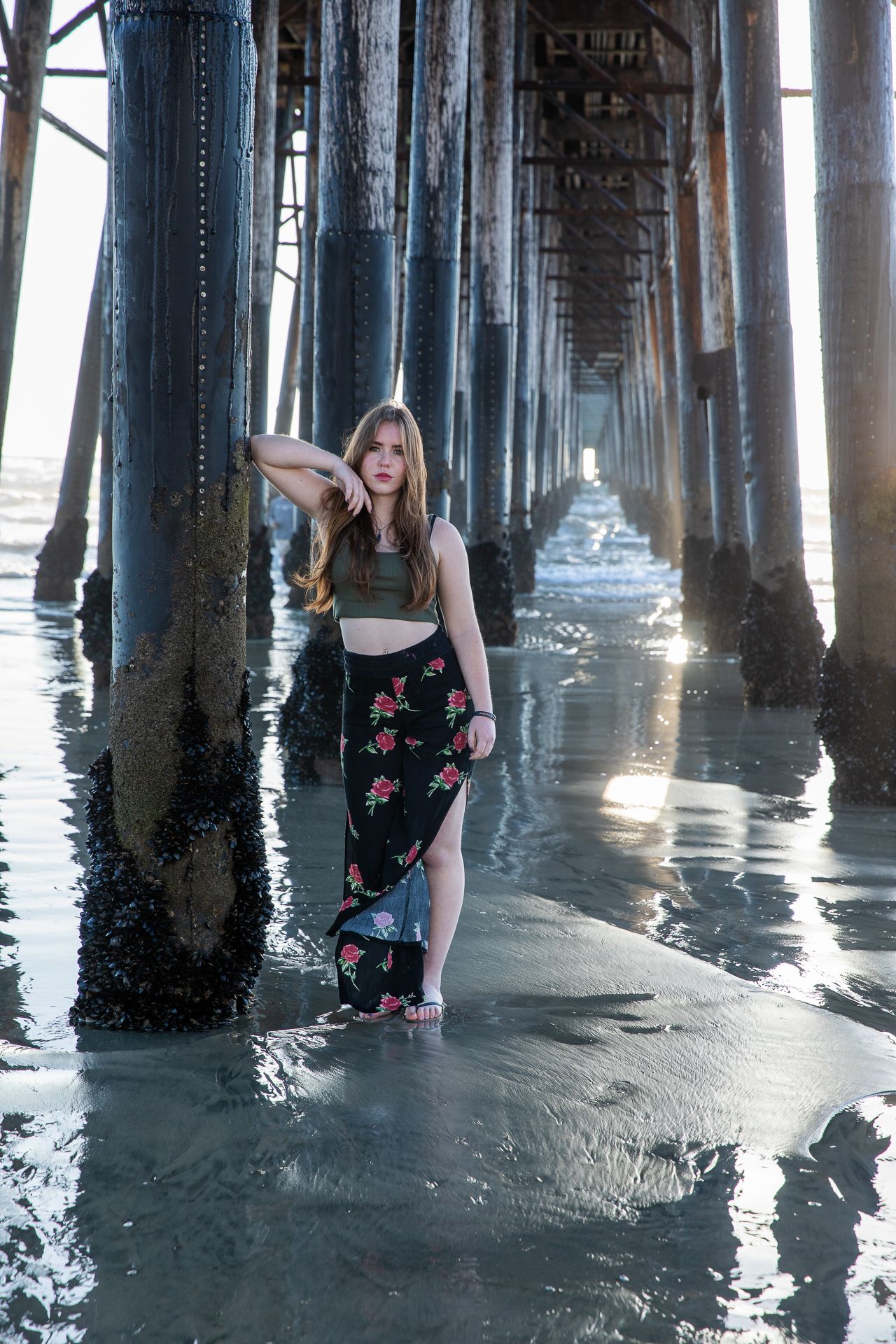 Beach senior photography session in Vista CA for high school graduation portraits