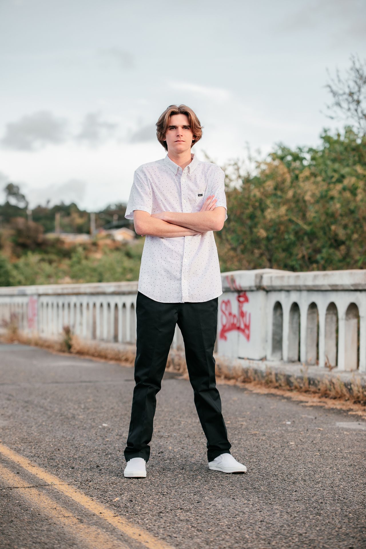 High school senior studio portrait in Bonsall CA graduation photography session