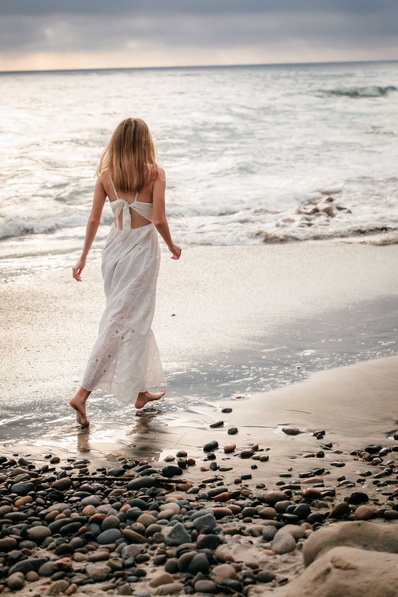 Beach senior photography session in Vista CA for high school graduation portraits