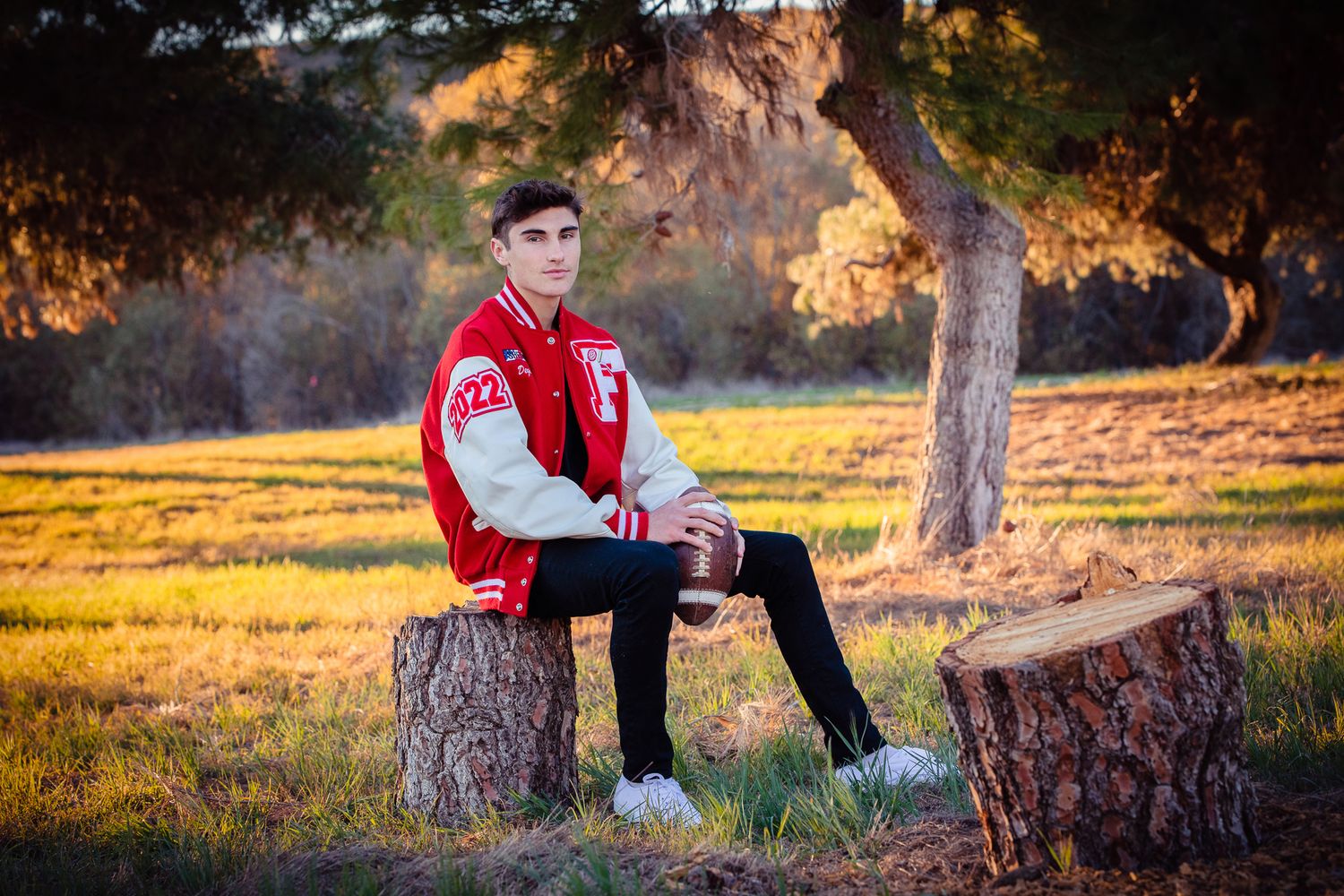 High school senior studio portrait in Bonsall CA graduation photography session