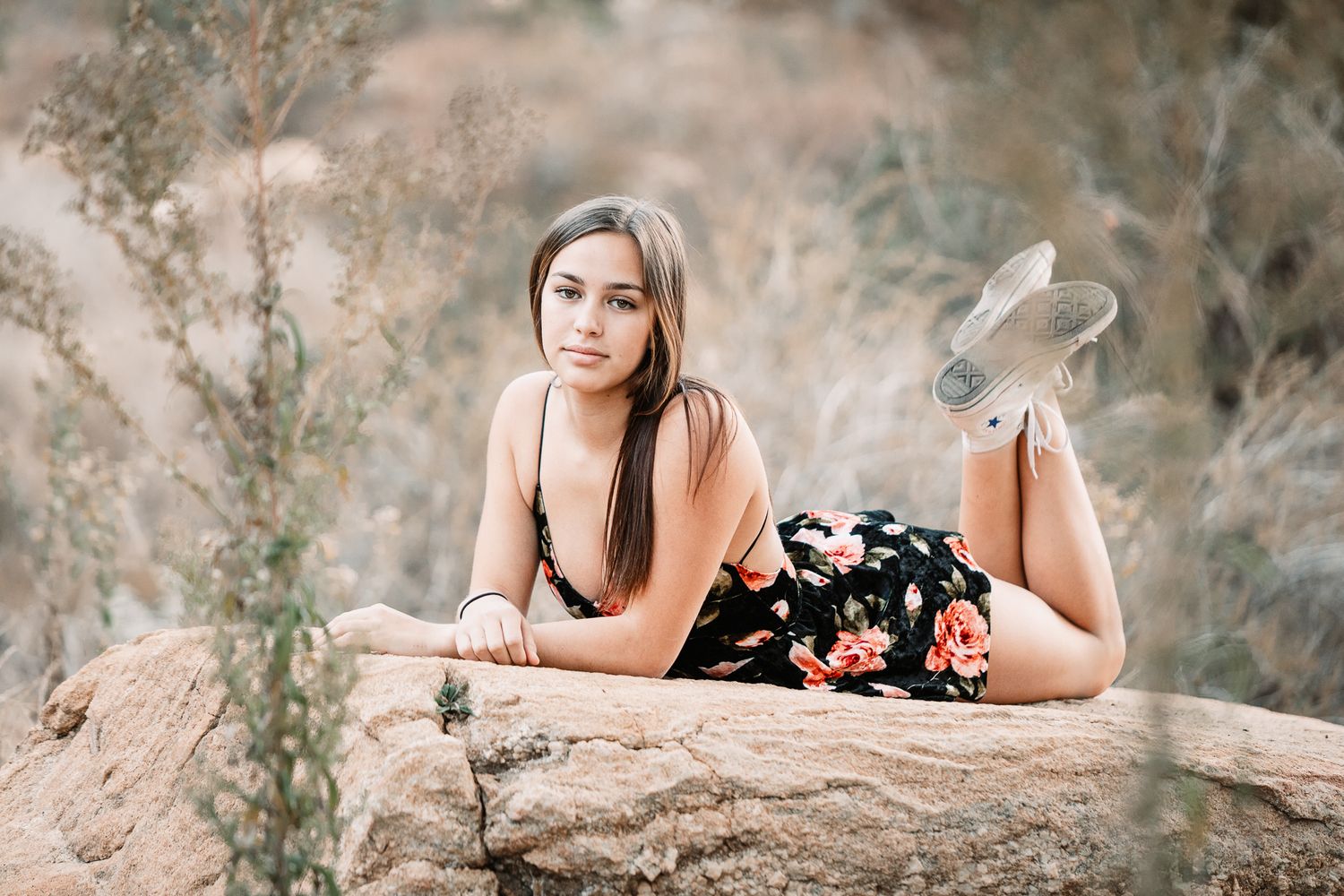 High school senior studio portrait in Bonsall CA graduation photography session