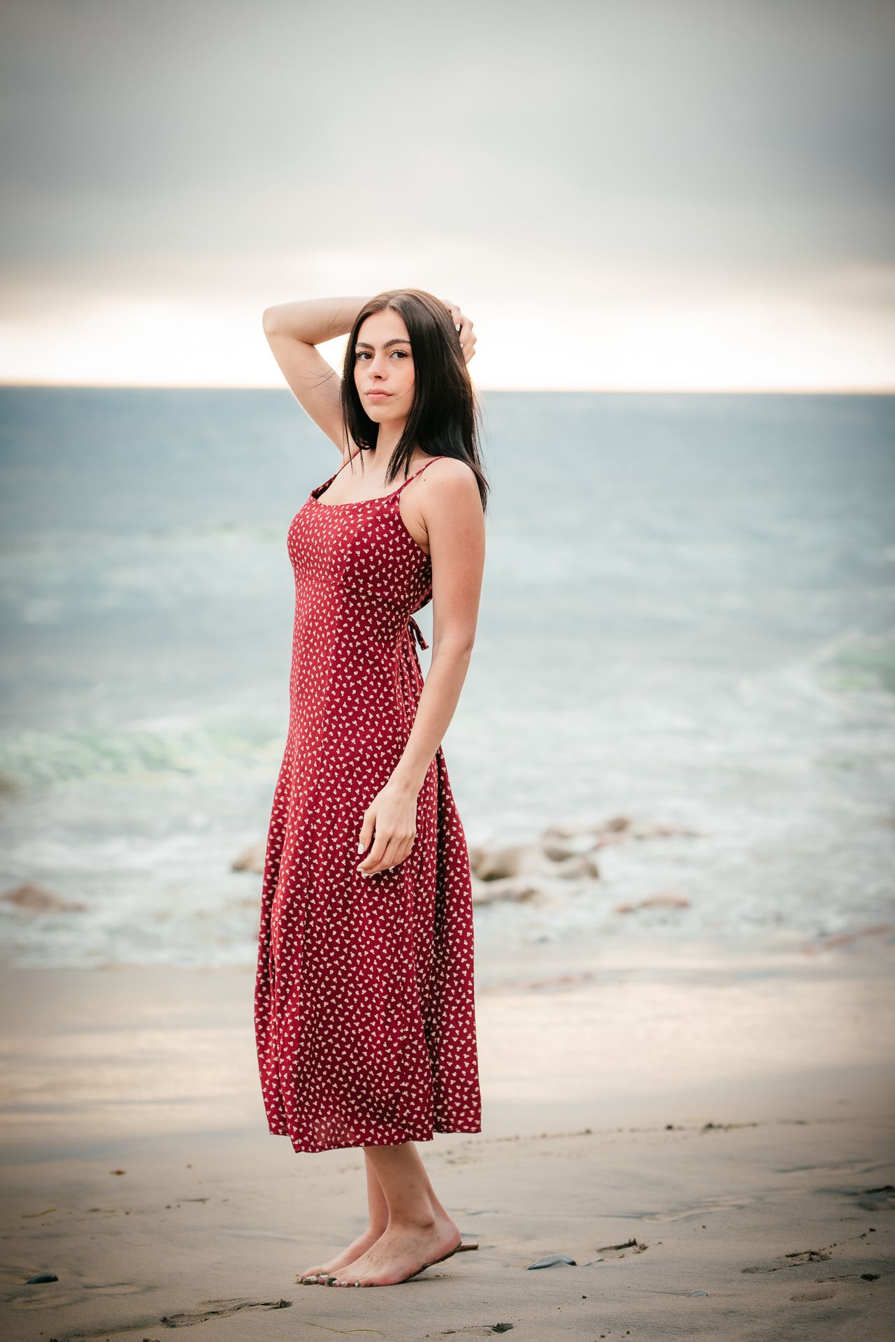 Beach senior photography session in Vista CA for high school graduation portraits