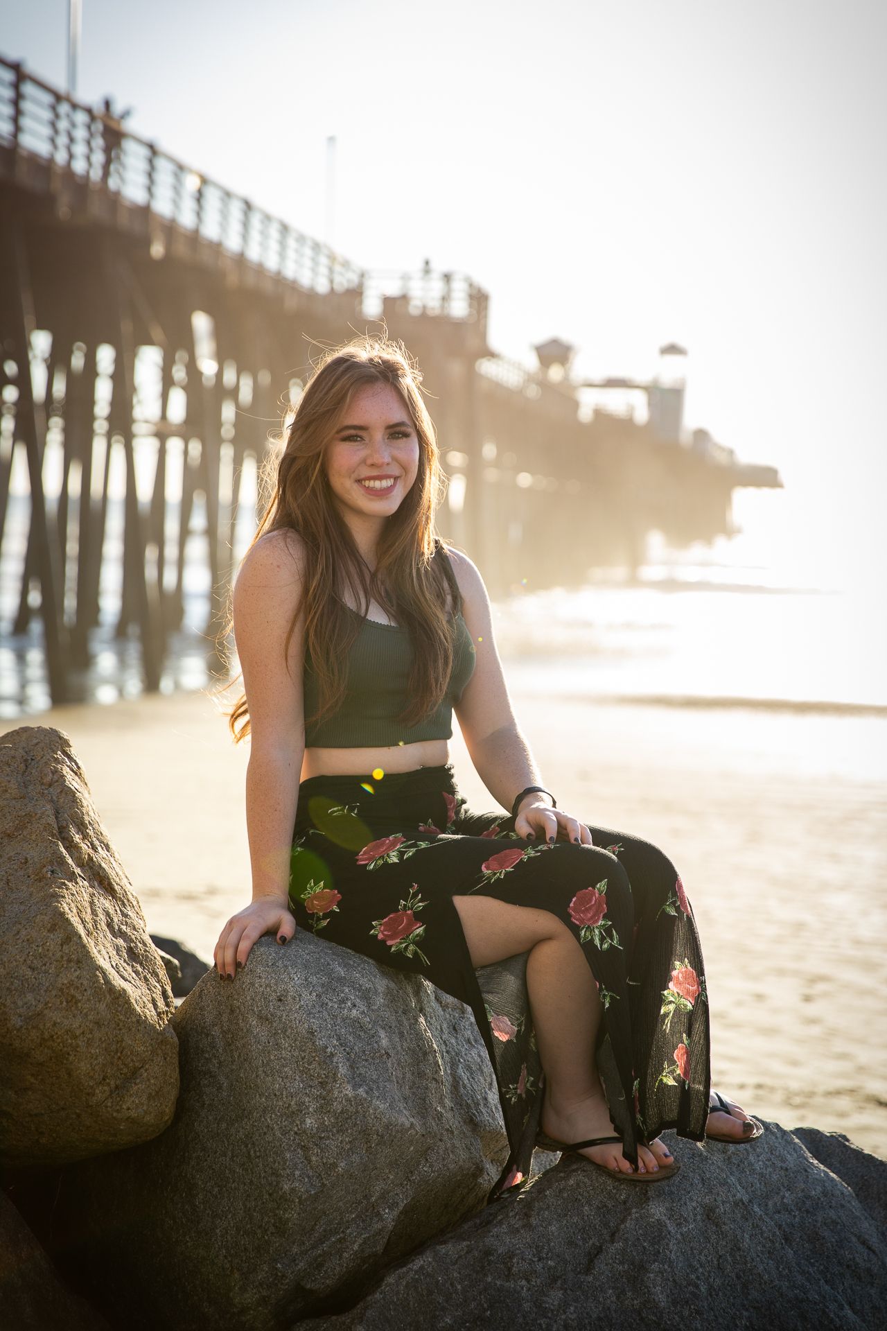 Beach senior photography session in Vista CA for high school graduation portraits