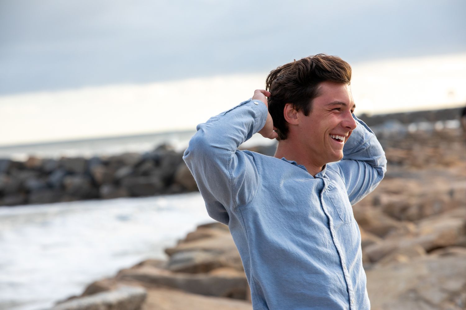 Beach senior photography session in Vista CA for high school graduation portraits
