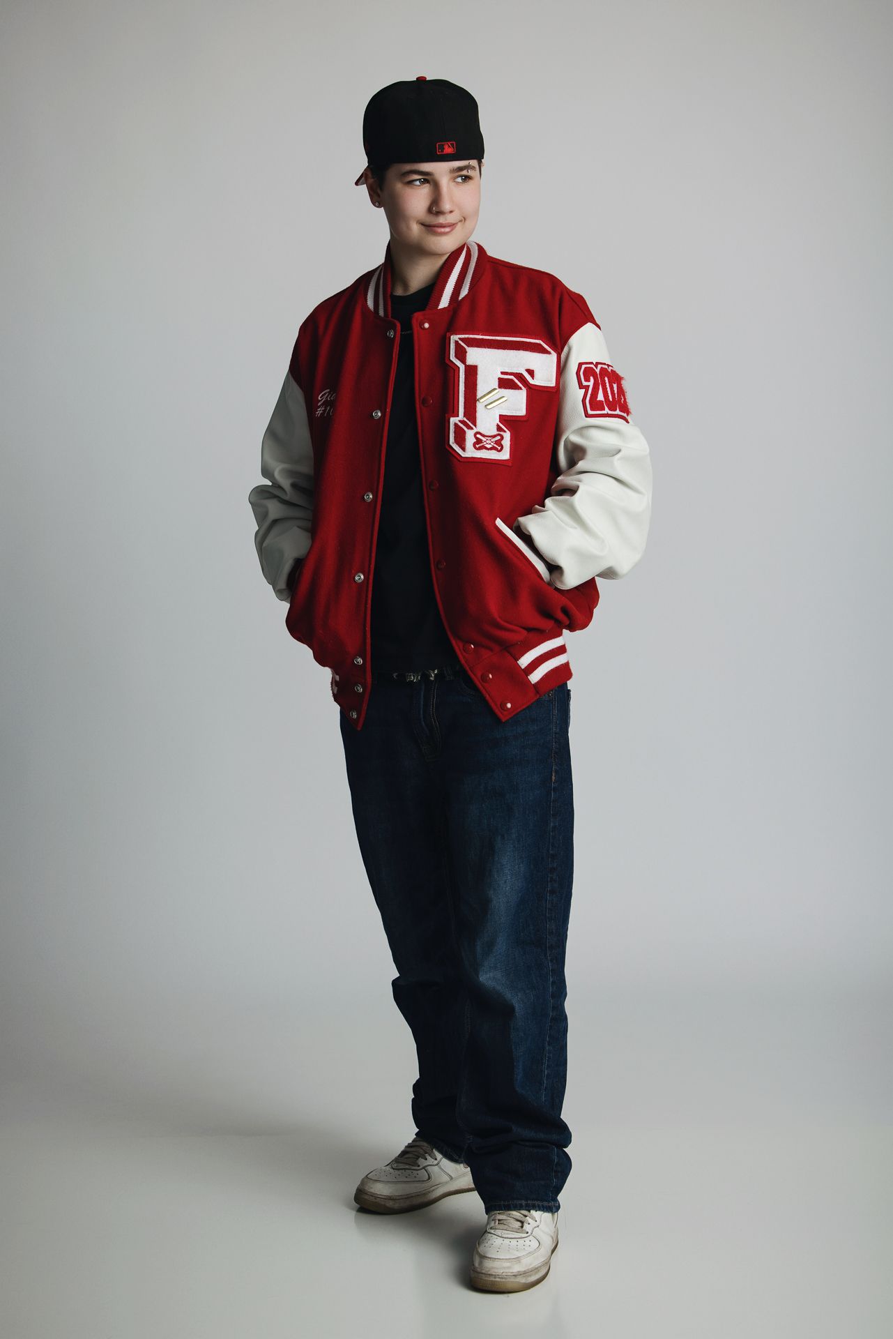Studio senior portrait in Fallbrook CA for graduating high school student in North County San Diego